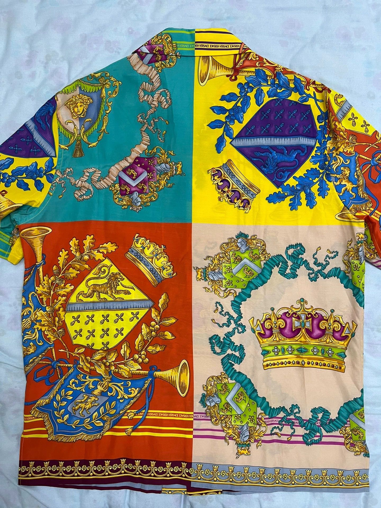 Versace Versace Runway Floral OS Oversized Shirt Men's 50 Size US M / EU 48-50 / 2 - 2 Thumbnail