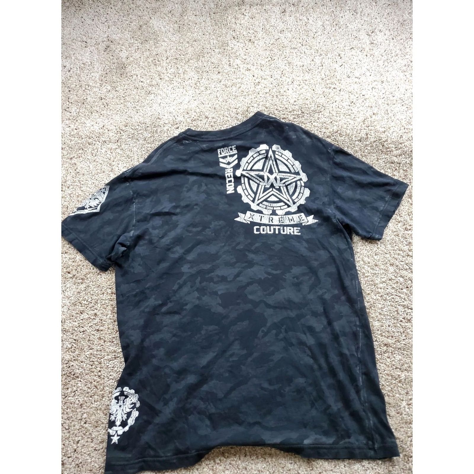 Vintage Xtreme Couture Shirt Mens 2XL Black Camo Force Recon Special Ops Tee Size US XXL / EU 58 / 5 - 4 Thumbnail