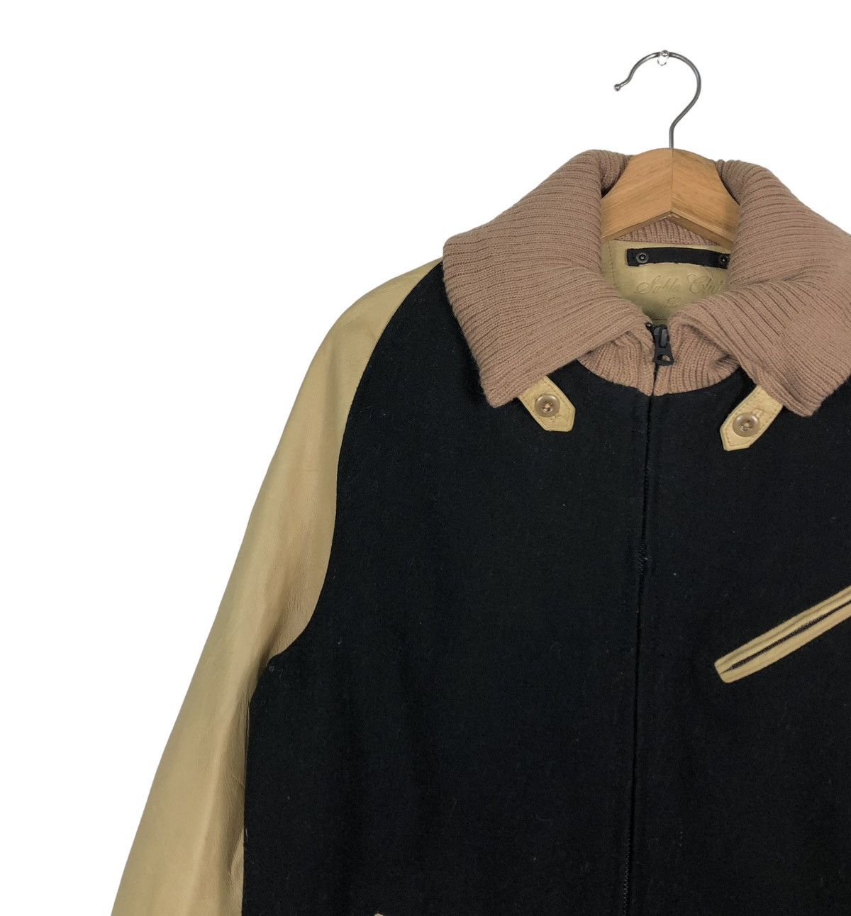 Japanese Brand 🔥VINTAGE LEATHER JACKET HANDSUMES ISSEY MIYAKE JAPAN Size US L / EU 52-54 / 3 - 4 Thumbnail