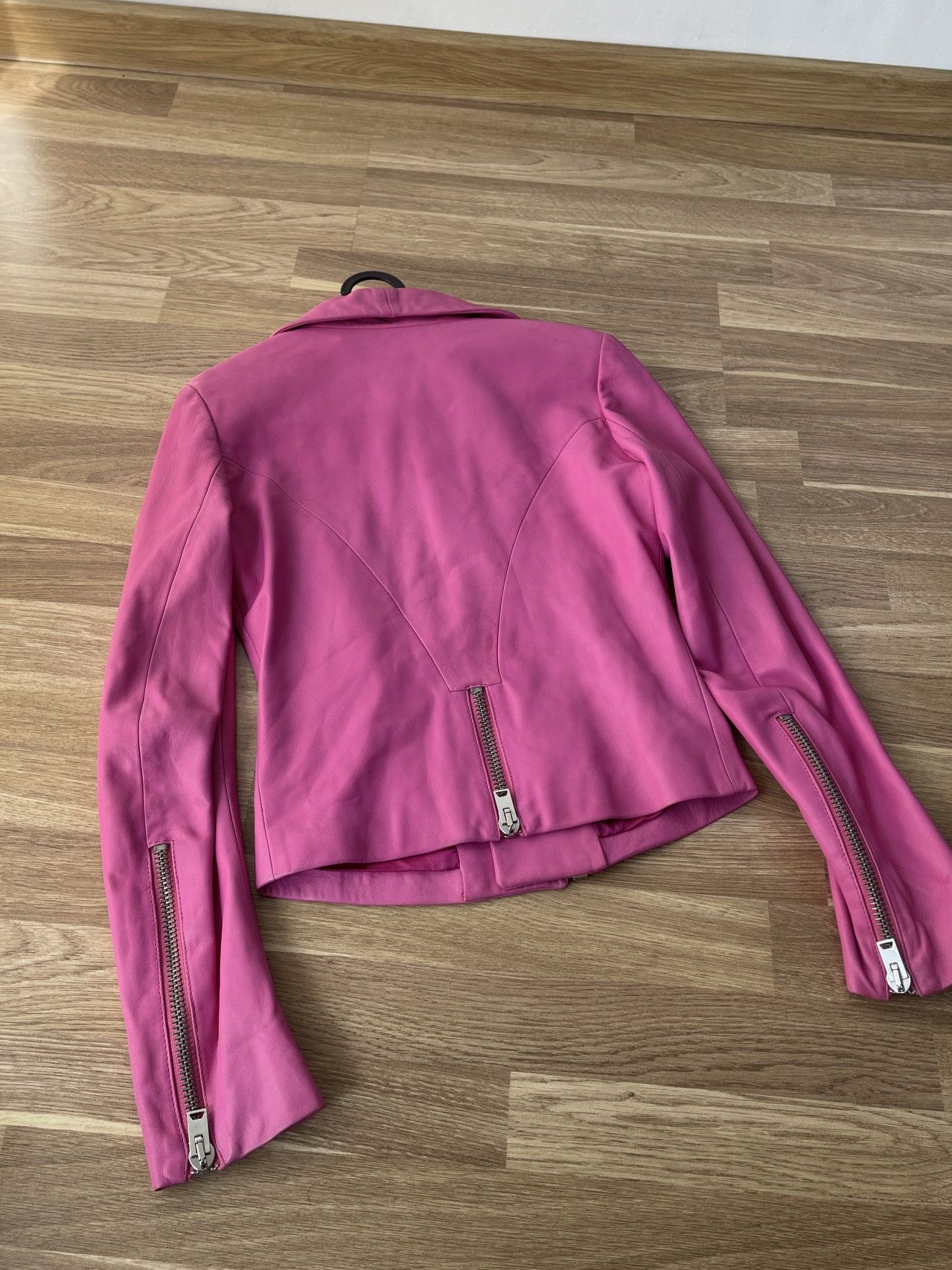 Joseph Joseph Pink Leather Biker Jacket - Genuine Leather S Italy Size S / US 4 / IT 40 - 7 Thumbnail