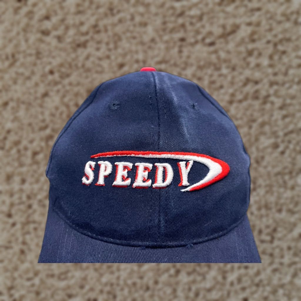 Vintage Impact Speedy Heavy Hauling Hat Adult One Size Blue 100% Cotton Baseball Cap Trucking Size ONE SIZE - 1 Thumbnail