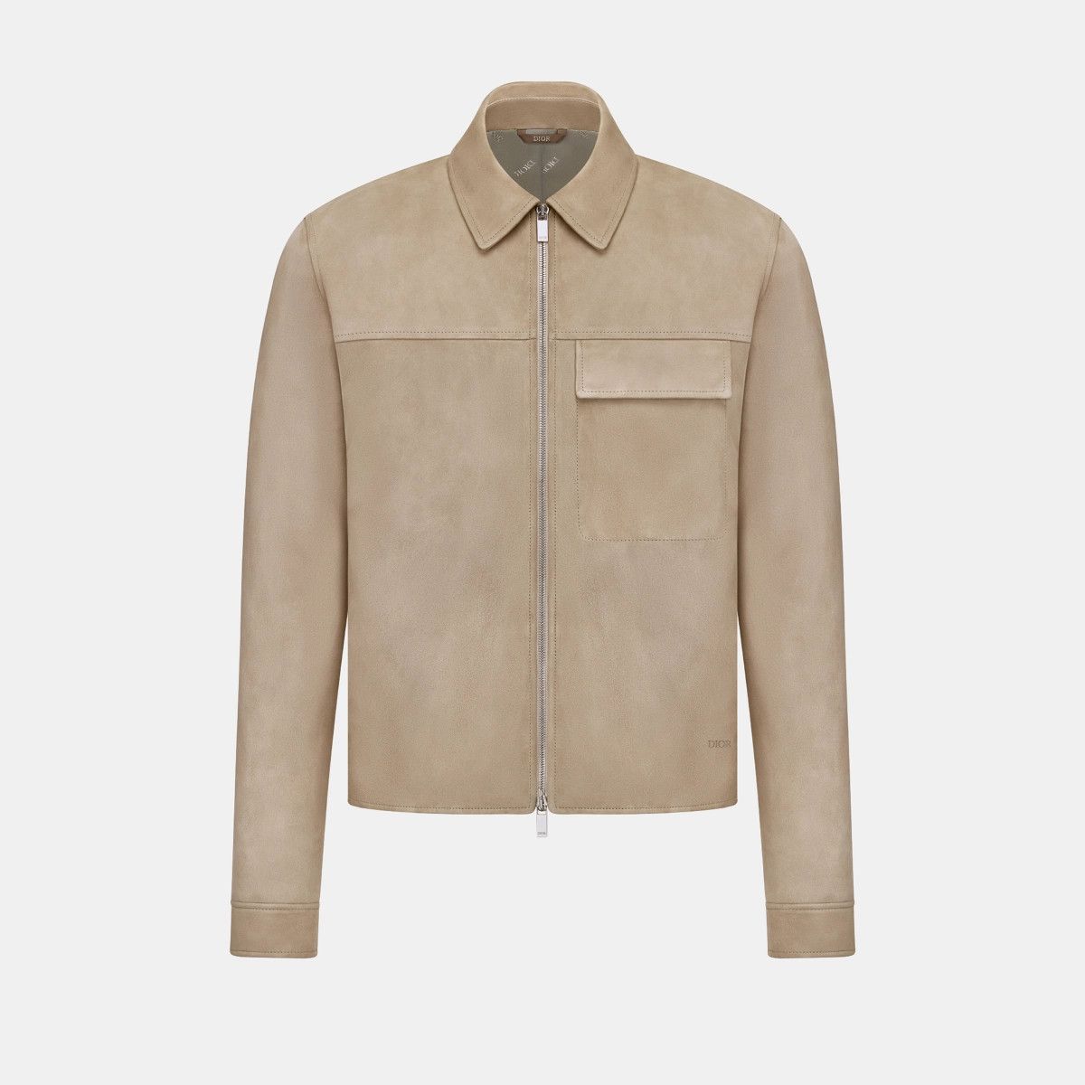 o1bcso1str0125 Zipped Blouson in Beige