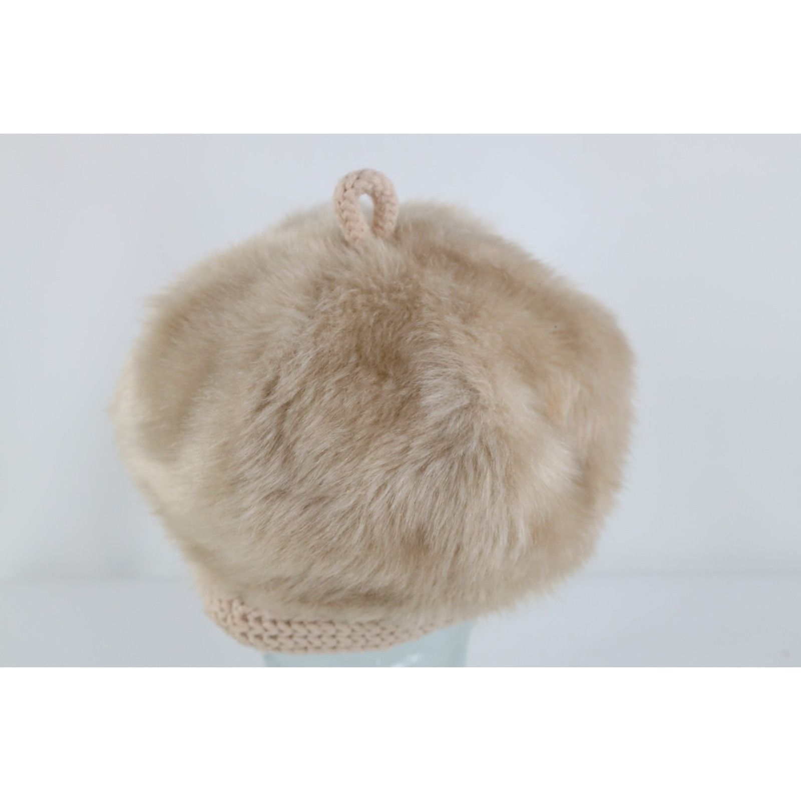 Vintage Vintage 70s 80s Streetwear Plush Faux Fur Beret Hat Cap Size ONE SIZE - 3 Thumbnail