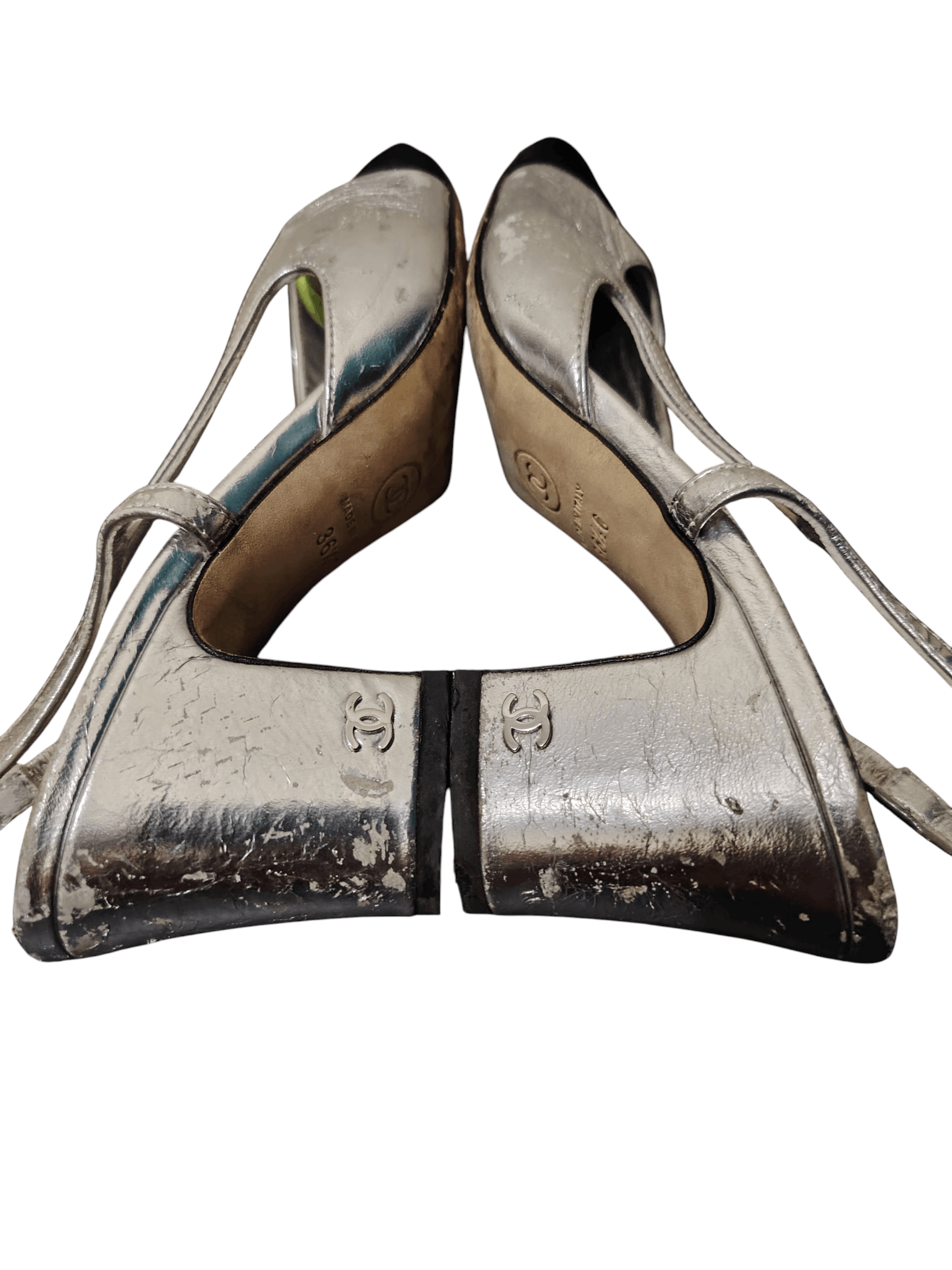 Chanel Distressed Chanel Heels Size US 6.5 / IT 36.5 - 8 Thumbnail