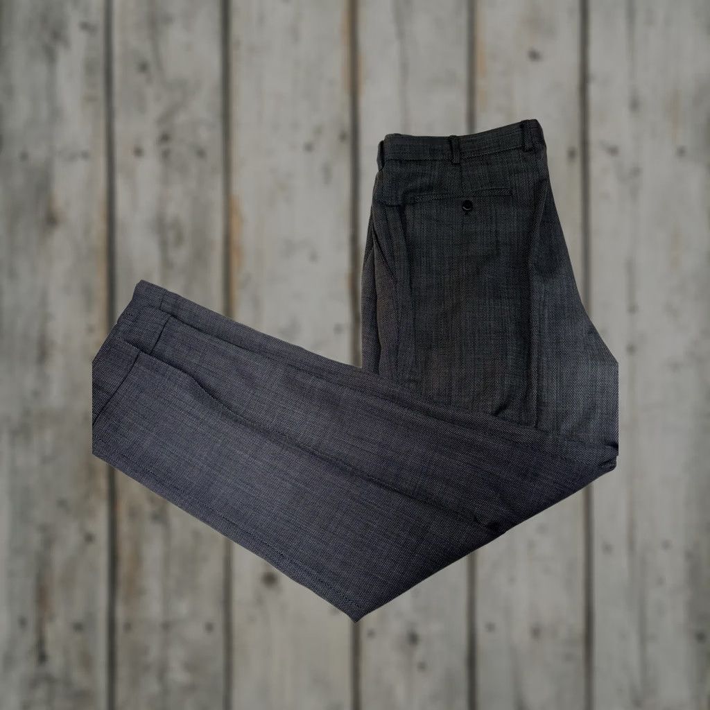 Zanella Zanella Bennett Dress Pants Mens 38x33 Gray Wool Pleated Cuffed Italy Formal Size US 38 / EU 54 - 1 Thumbnail