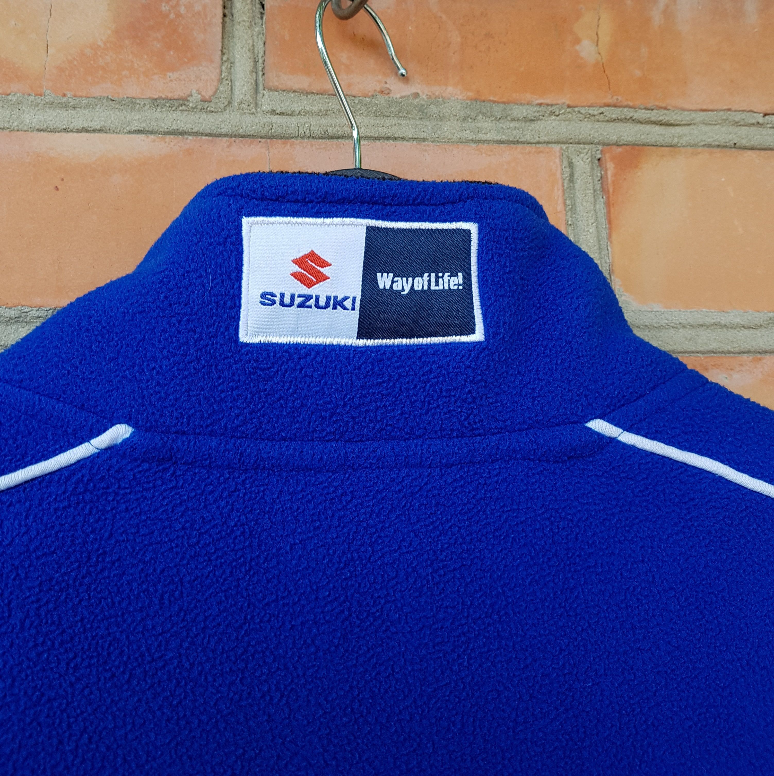 Vintage SUZUKI TYCO TEAM VINTAGE MOTO RACING FLEECE JACKET sz L Size US L / EU 52-54 / 3 - 8 Thumbnail