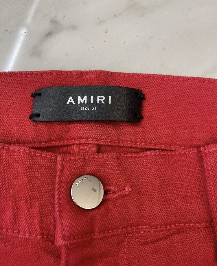 Amiri Amiri Red MX1 jeans 2412-Nextarrow Size US 30 / EU 46 - 7 Thumbnail