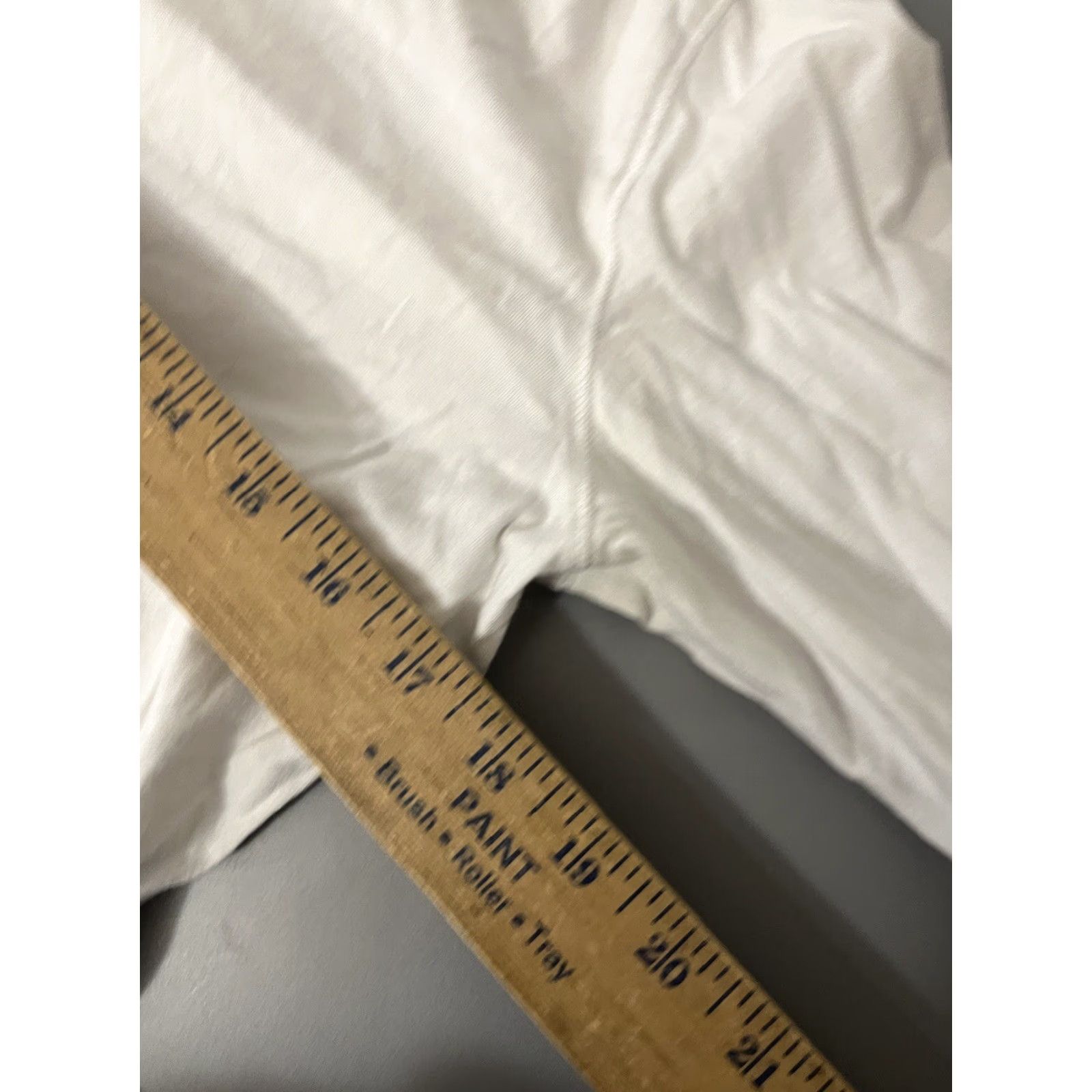 Abercrombie & Fitch Abercrombie & Fitch White 3/4 Bell Sleeve Crew Neck Top Blouse - Medium Womens Size M / US 6-8 / IT 42-44 - 6 Thumbnail