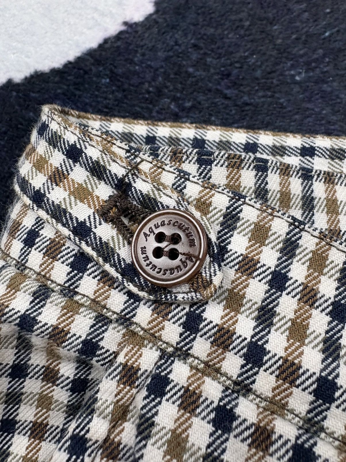 Aquascutum AQUASCUTUM Vintage Hype Checkered Streetwear Casual Rare Size 34" / US 12 / IT 48 - 6 Thumbnail