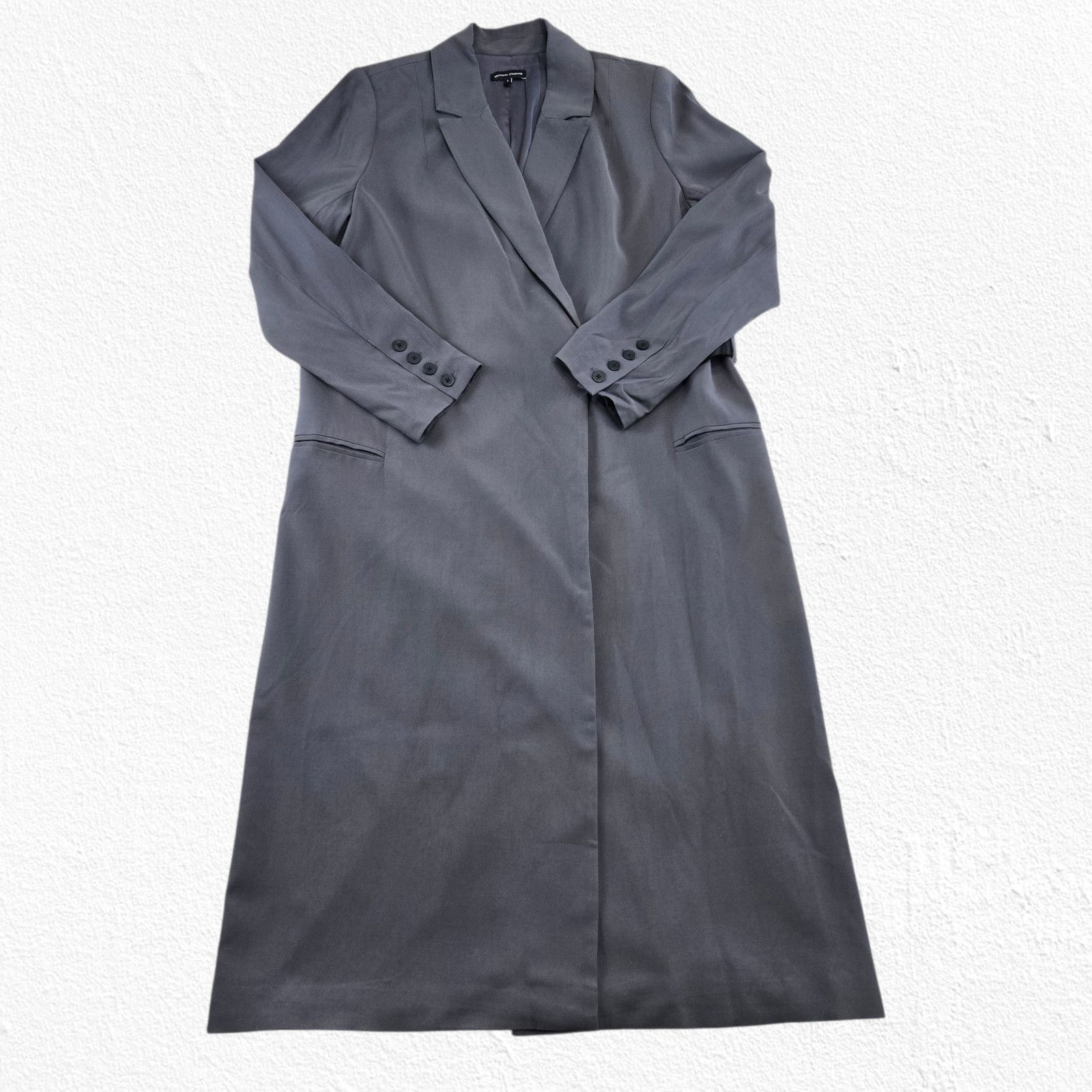 Other Universal Standard Gray Long Blazer Coat Size Small Size S / US 4 / IT 40 - 2 Thumbnail