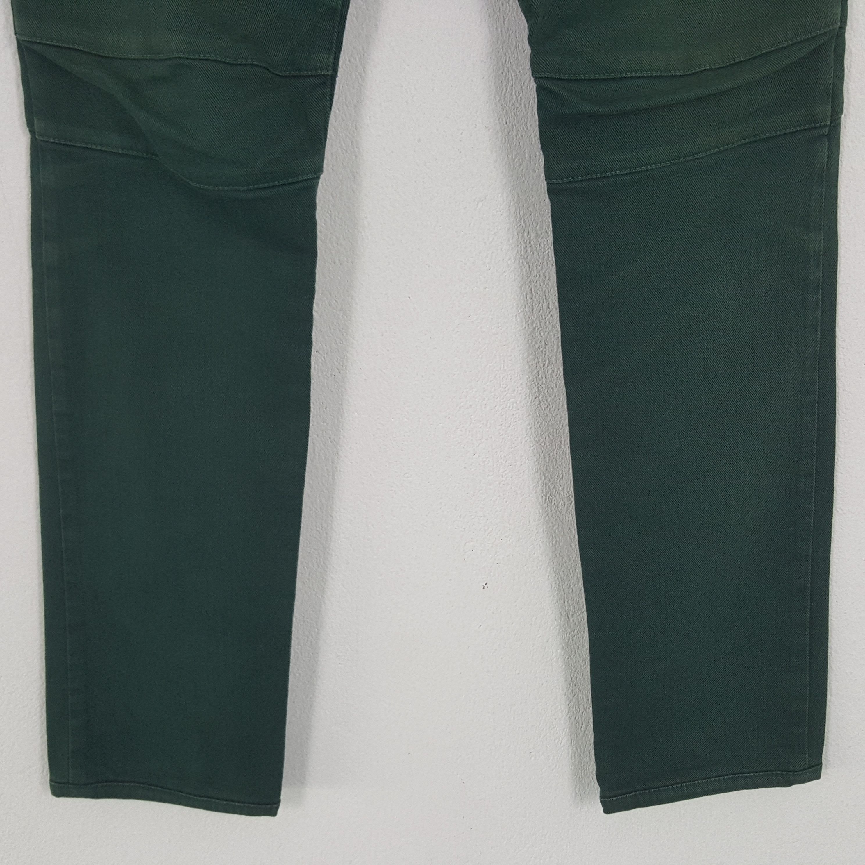 Balmain × Vintage Vintage Balmain Emerald Green Jeans Size US 29 - 3 Thumbnail