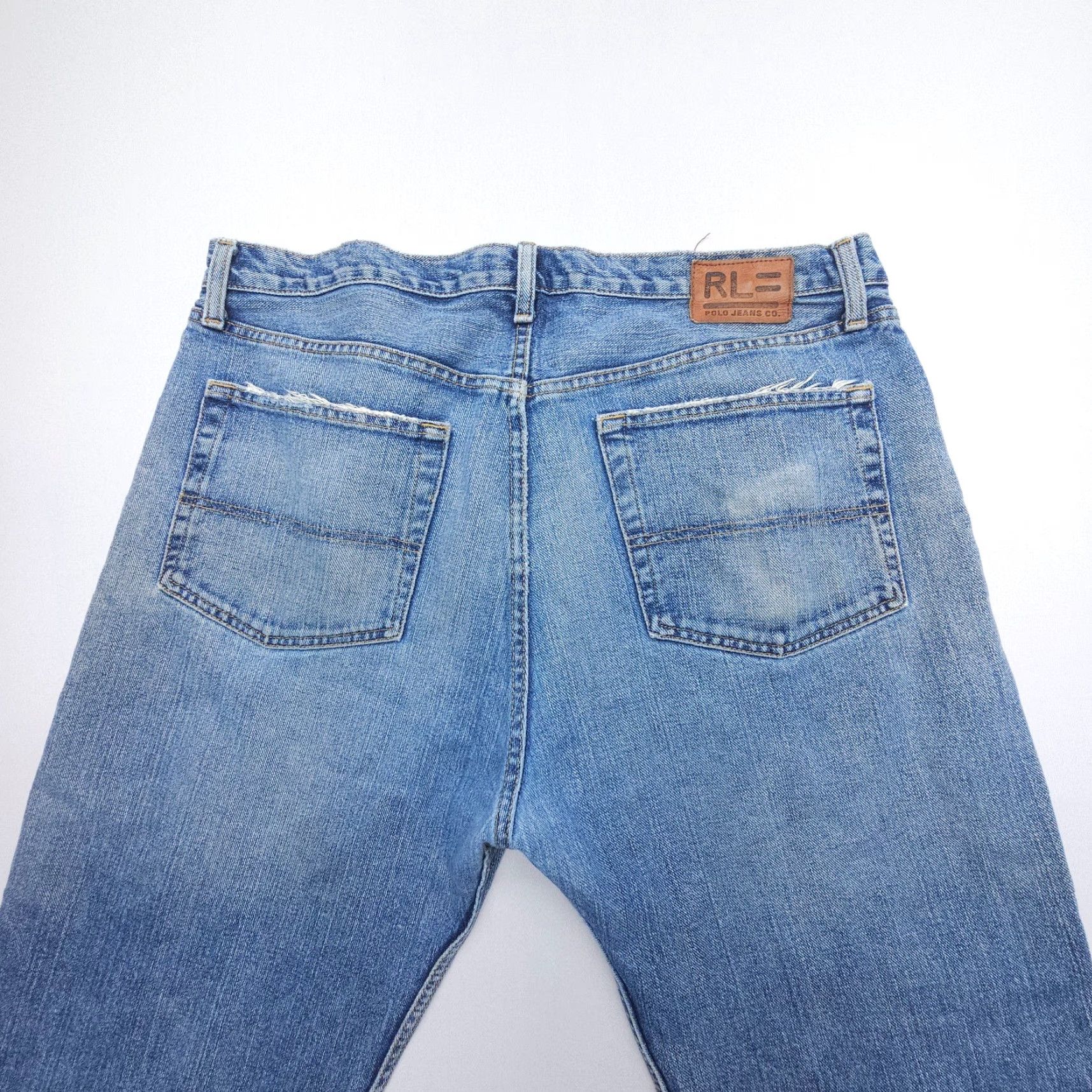 Polo Ralph Lauren Vtg Polo Ralph Lauren Jeans RL Woodrow Straight Jeans Mens 36 x 34 Denim Blue 5-Pocket Regular Waist 36 Inseam 33 Rigid Vintage, Logo, American Theme Size US M / EU 48-50 / 2 - 3 Thumbnail