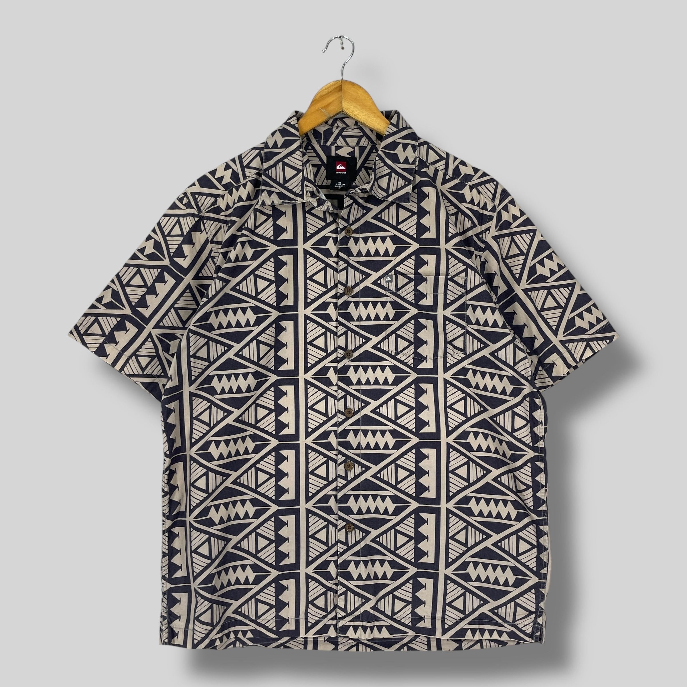 Quiksilver Vintage QUIKSILVER Abstract Native Pattern Printed Shirt Size US M / EU 48-50 / 2 - 1 Thumbnail
