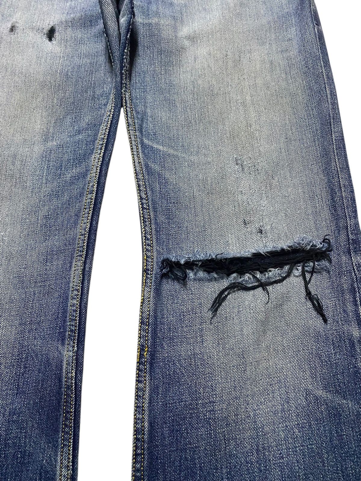 Diesel Black Gold Vintage Diesel Blue Wash Distressed Bootcut Jeans Alter Size US 30 / EU 46 - 8 Thumbnail