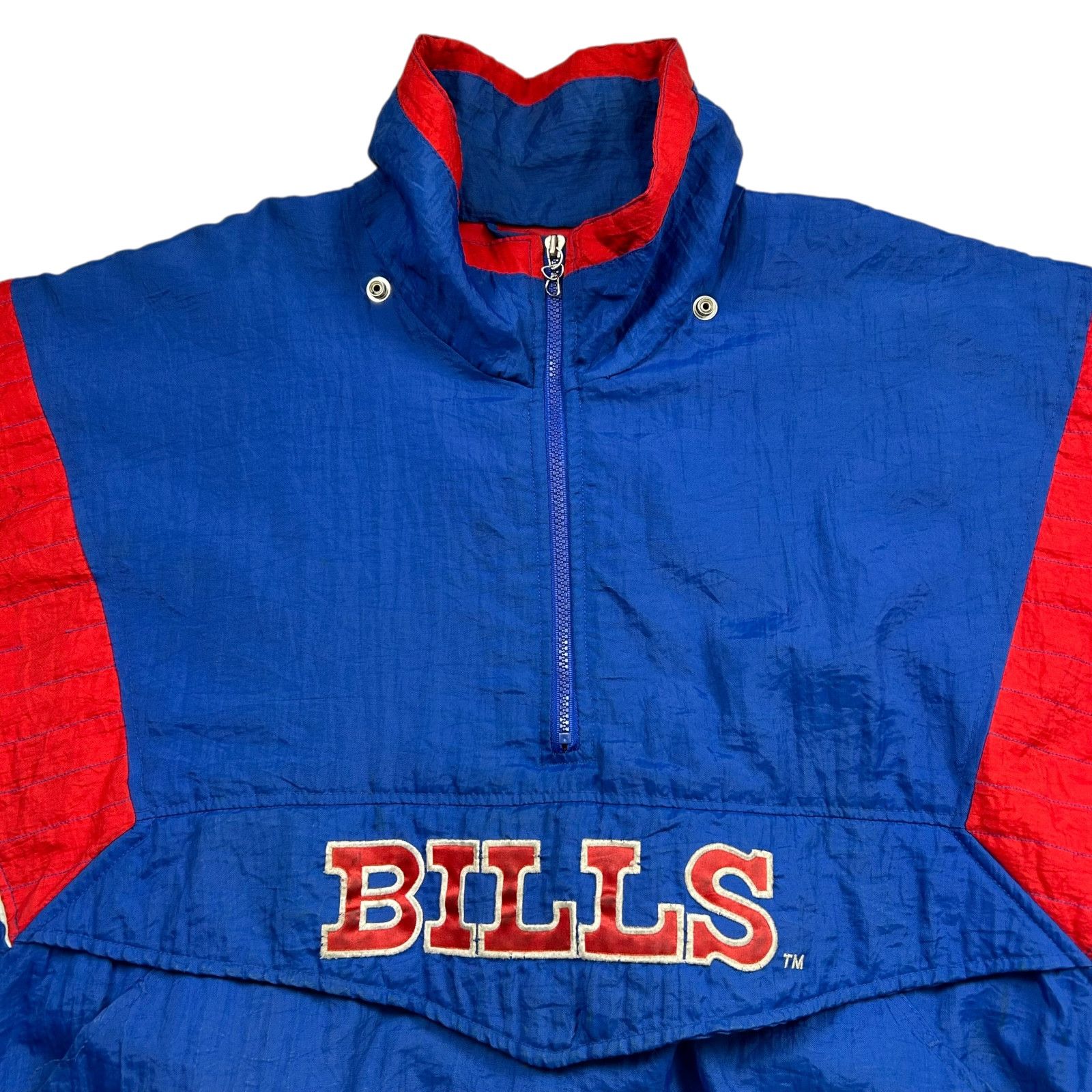 NFL VTG 90s BUFFALO BILLS STARTER PUFFER JACKET PULLOVER SIZE XL Size US L / EU 52-54 / 3 - 4 Thumbnail