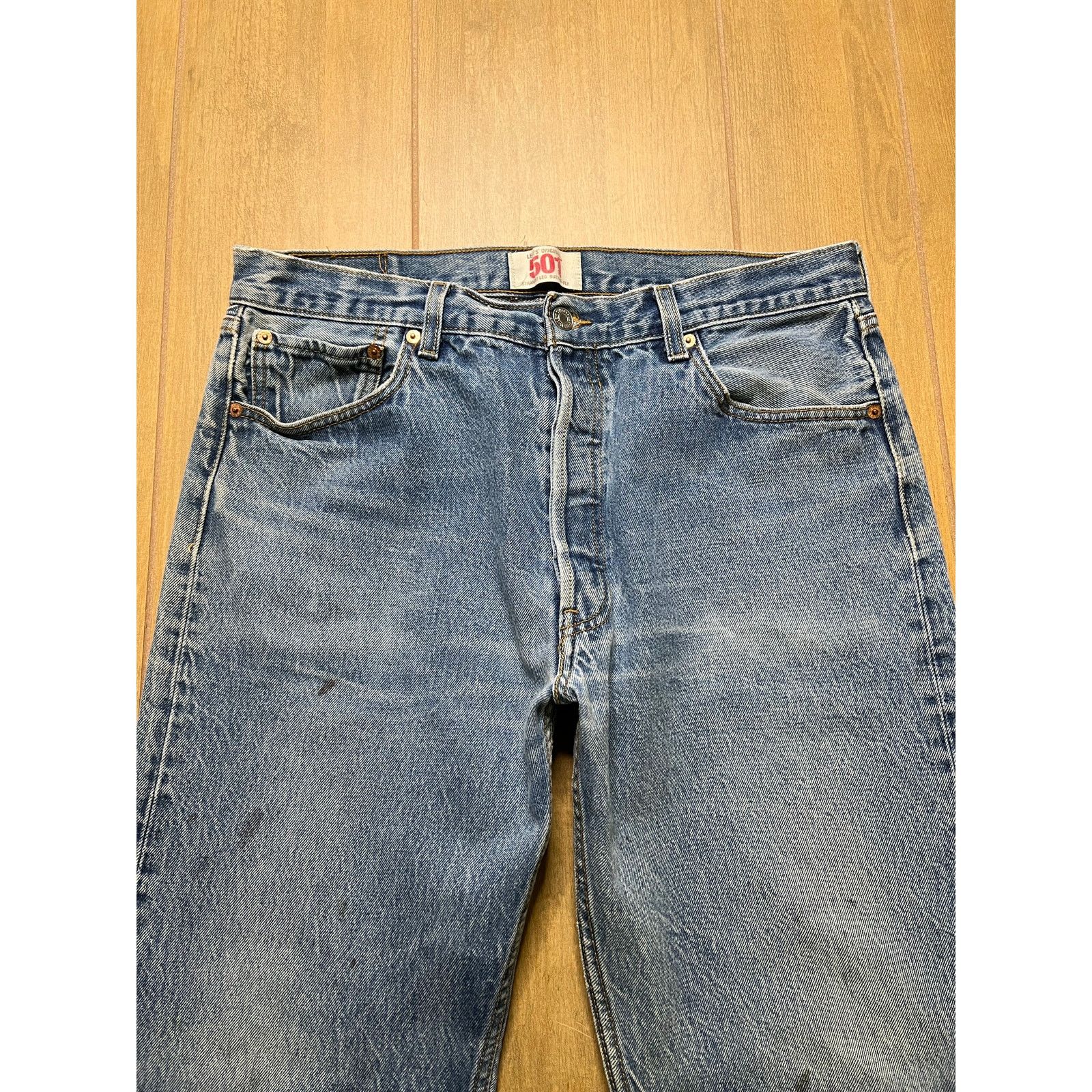 Levi's Levi’s 501 Jeans Men Straight Leg Denim Actual Size 34x28 Size US 36 / EU 52 - 2 Thumbnail