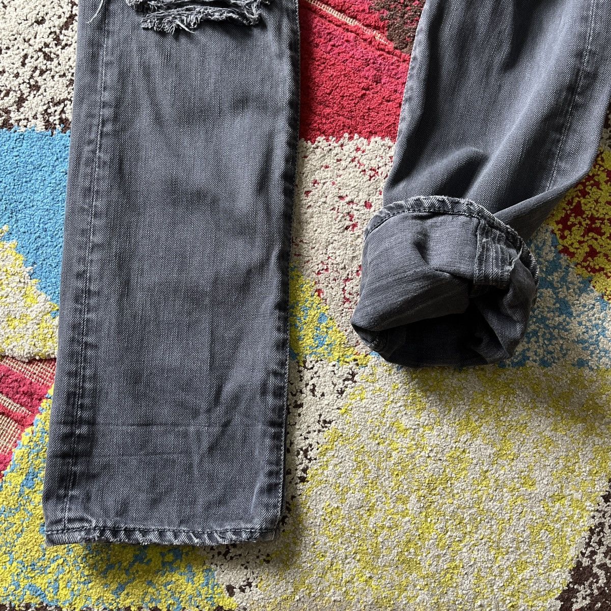 Hysteric Glamour × Tornado Mart × Vintage Hysteric Glamour Patches Kapital Distressed Denim Size US 30 / EU 46 - 21 Thumbnail