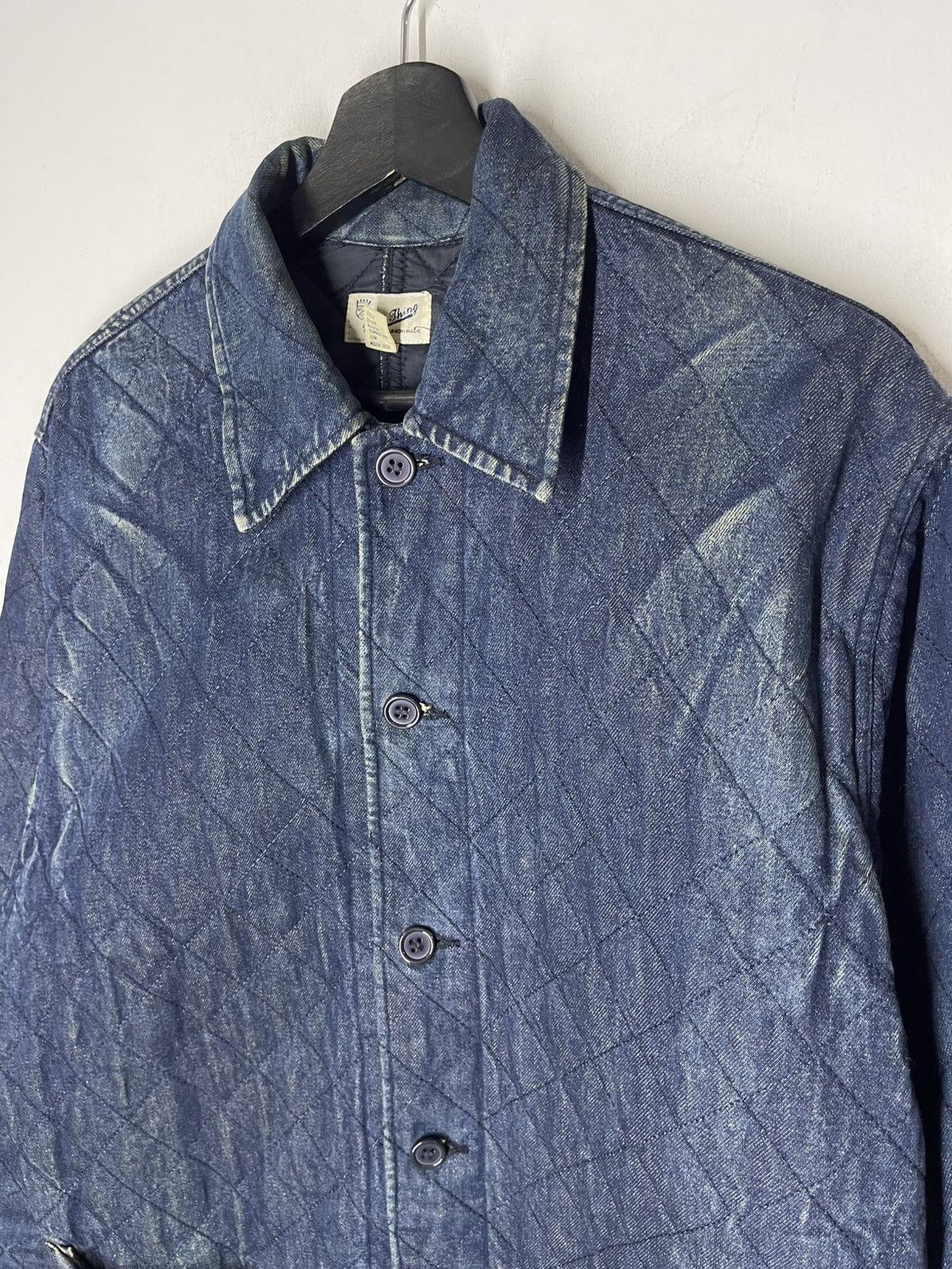 Japanese Brand Vintage Blue Dyed Workwear Quilted Jacket Real Thing Size US S / EU 44-46 / 1 - 2 Thumbnail