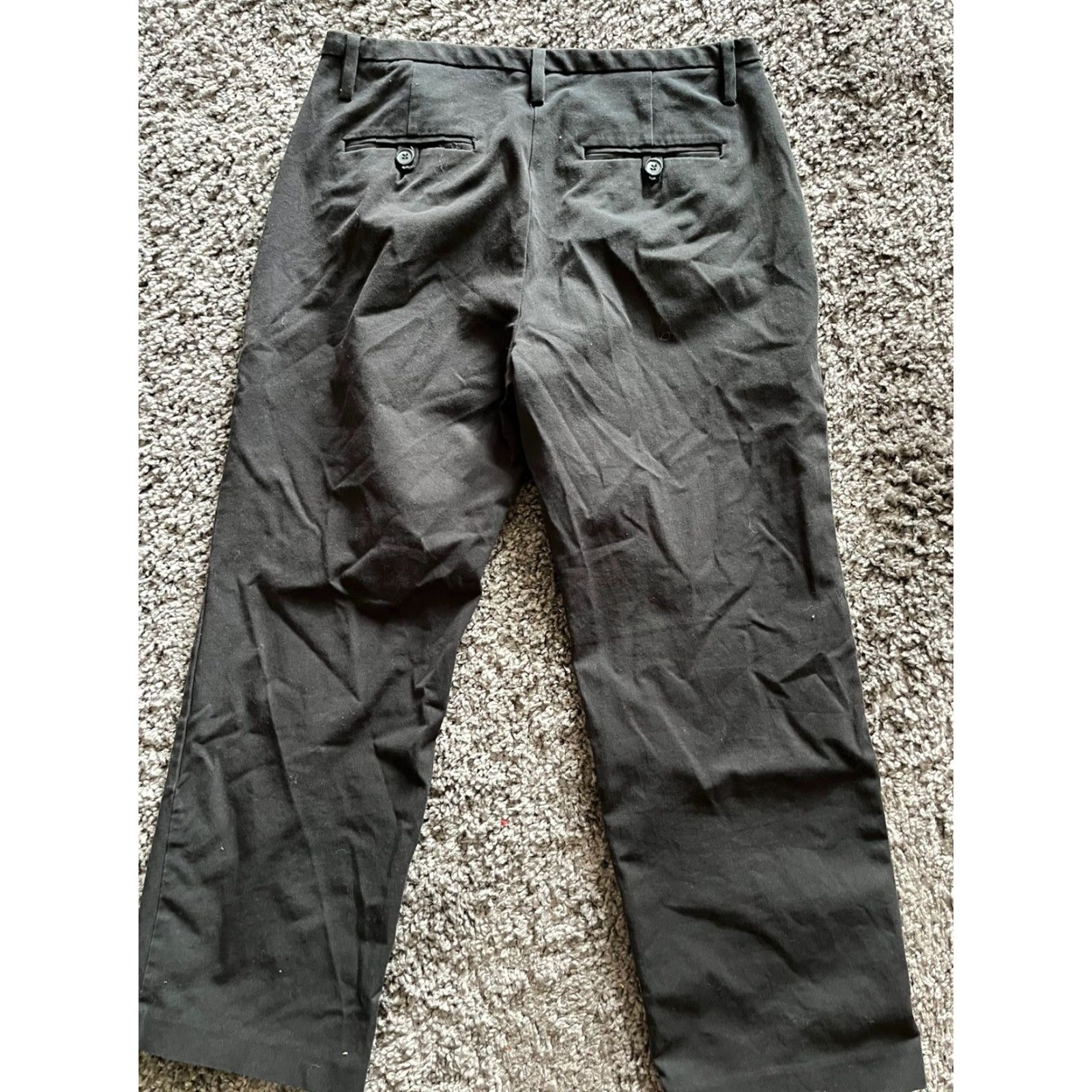 Express Express Crop Pants Black Cotton Blend Regular Fit Size 5/6 Womens Work Size 27" / US 4 / IT 40 - 3 Thumbnail