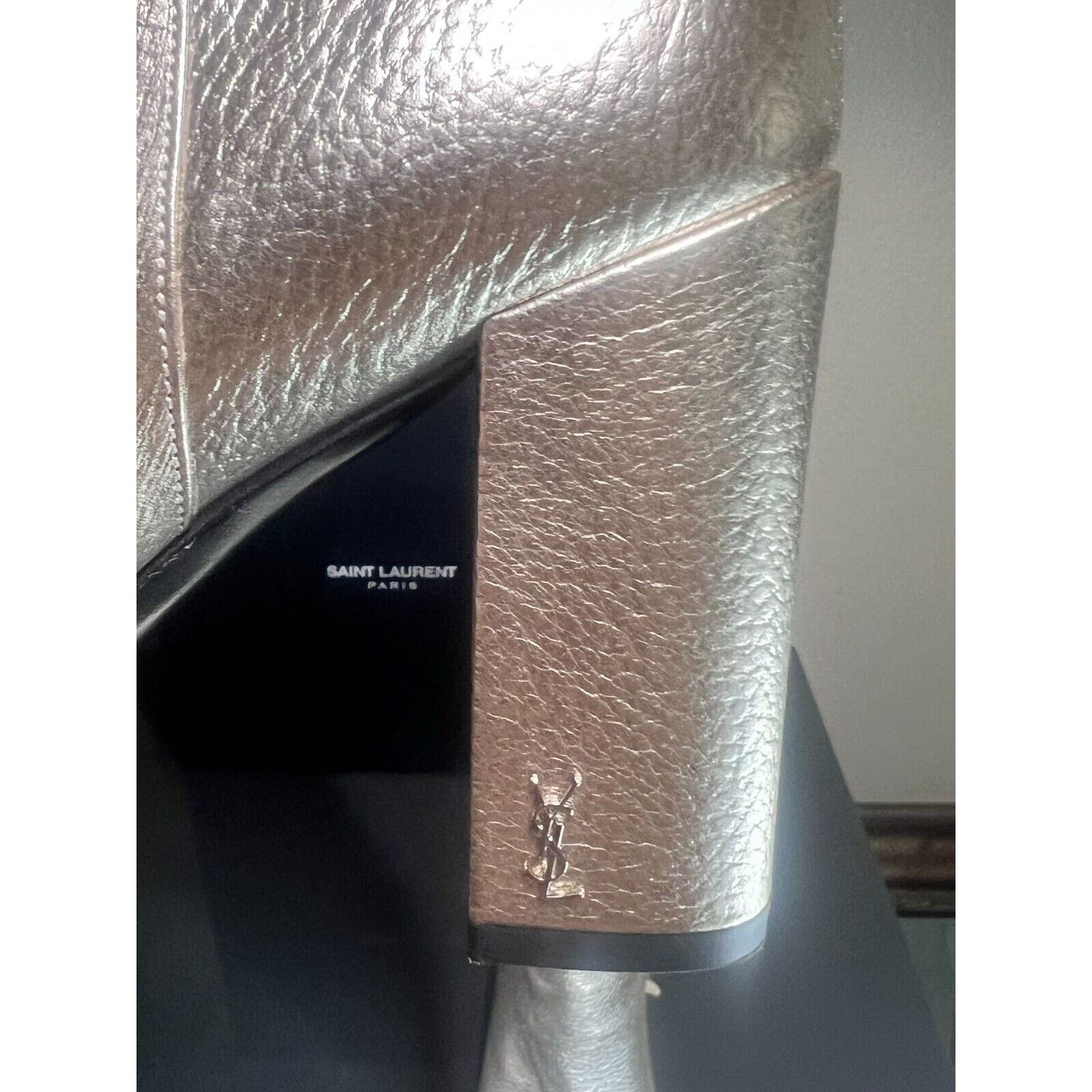 Yves Saint Laurent Brand New - Saint Laurent Paris - LOU - GOLD - boots size 40 Size US 10 / IT 40 - 4 Thumbnail