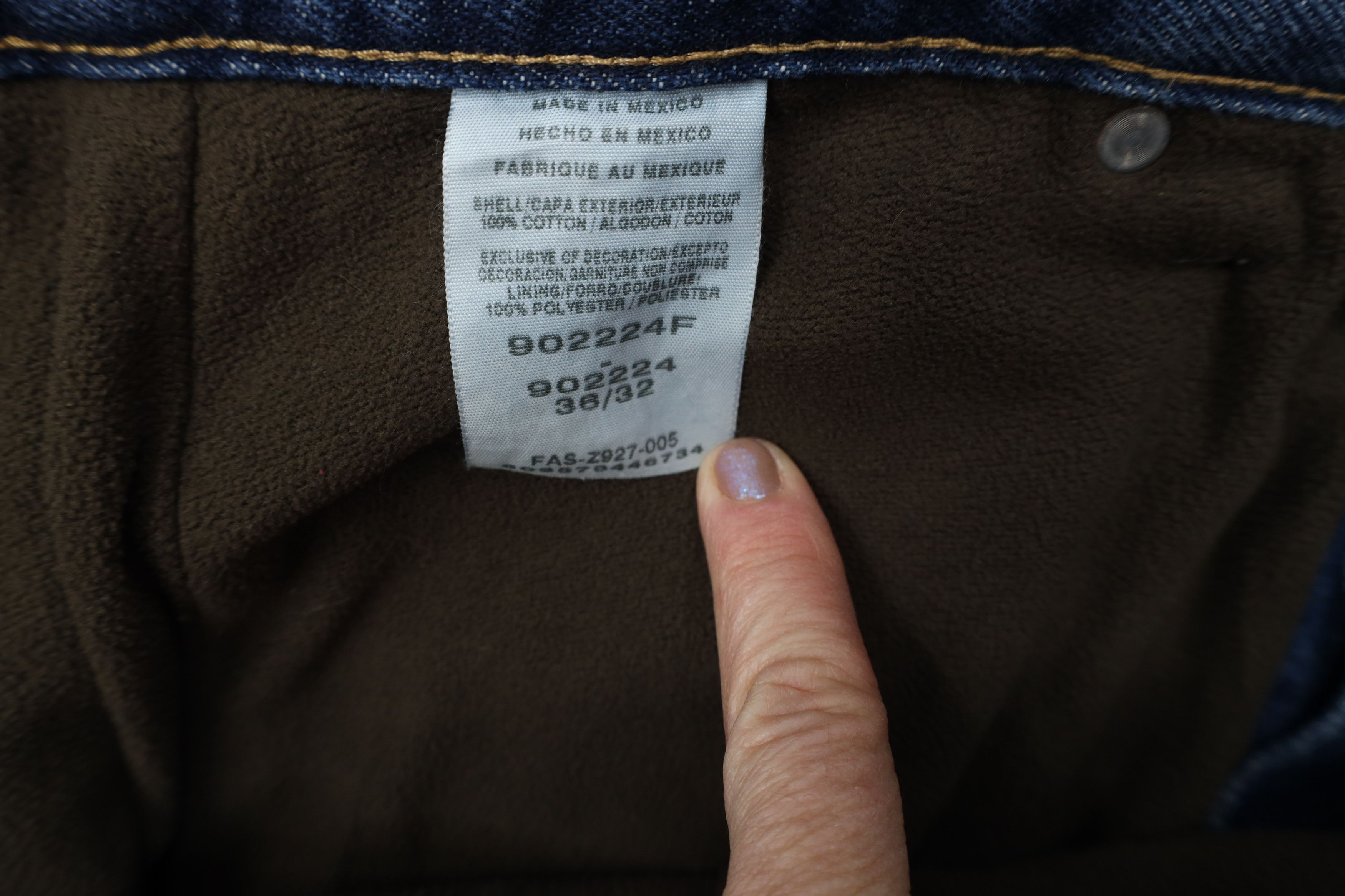 Cabelas Vintage Cabelas Lined Wide Leg Denim Jeans Blue Cotton Size US 36 / EU 52 - 9 Thumbnail