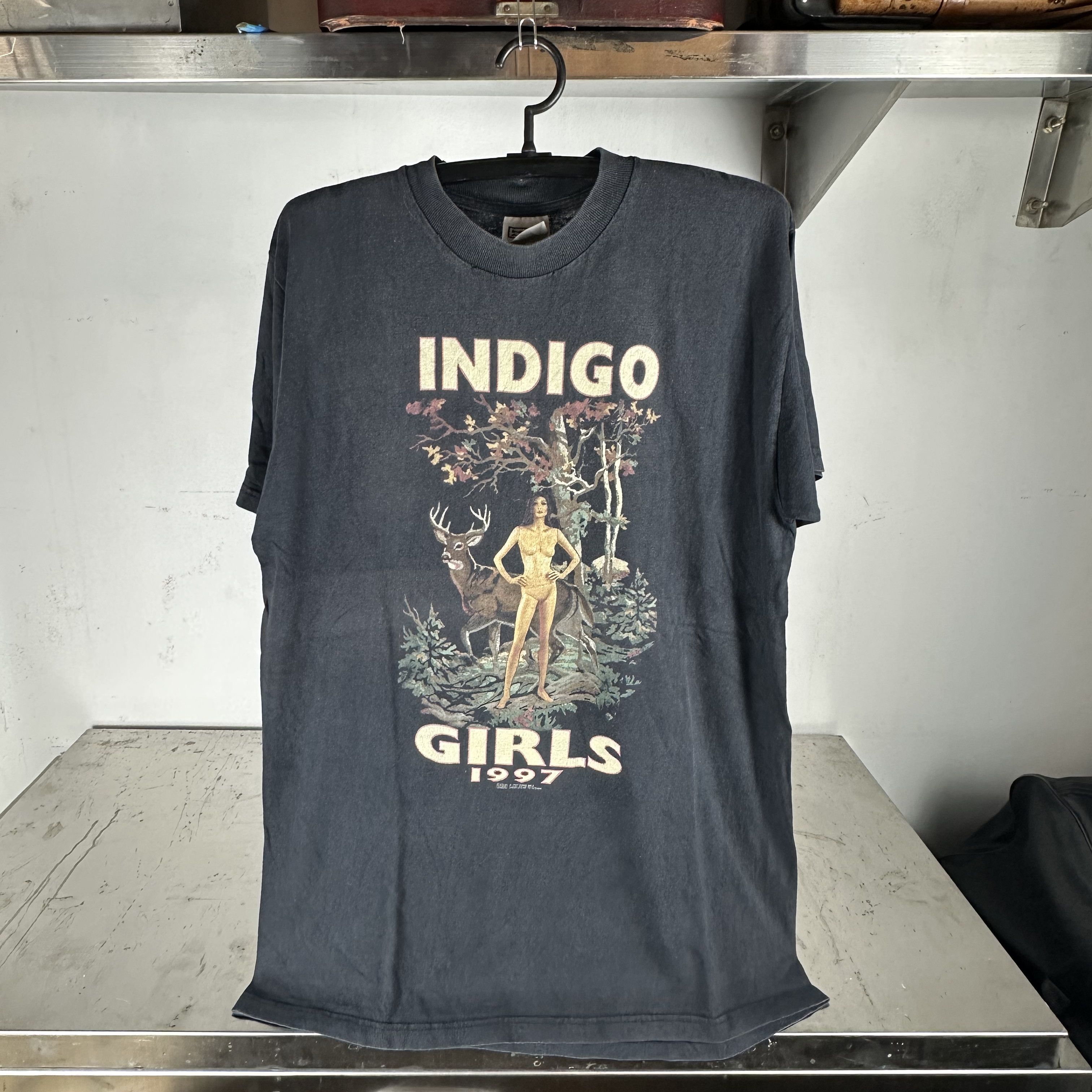 Vintage 1997 Indigo Girls Tour Folk Rock Band T-shirt