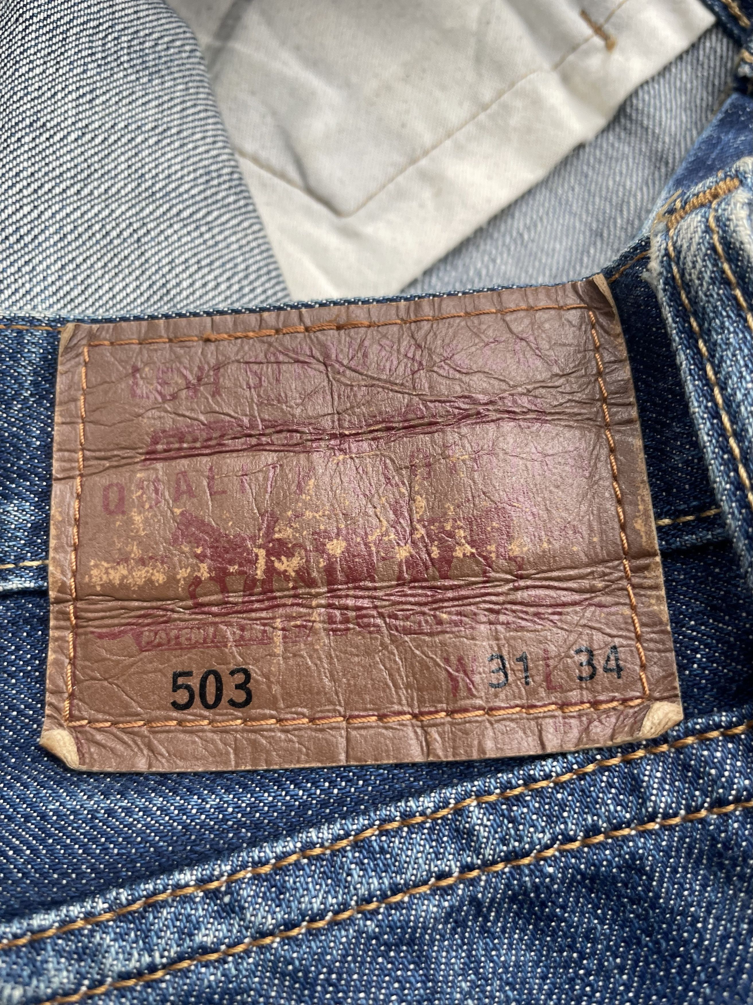 Levi's Levis 503 Faded & Distresed Size US 33 - 15 Thumbnail