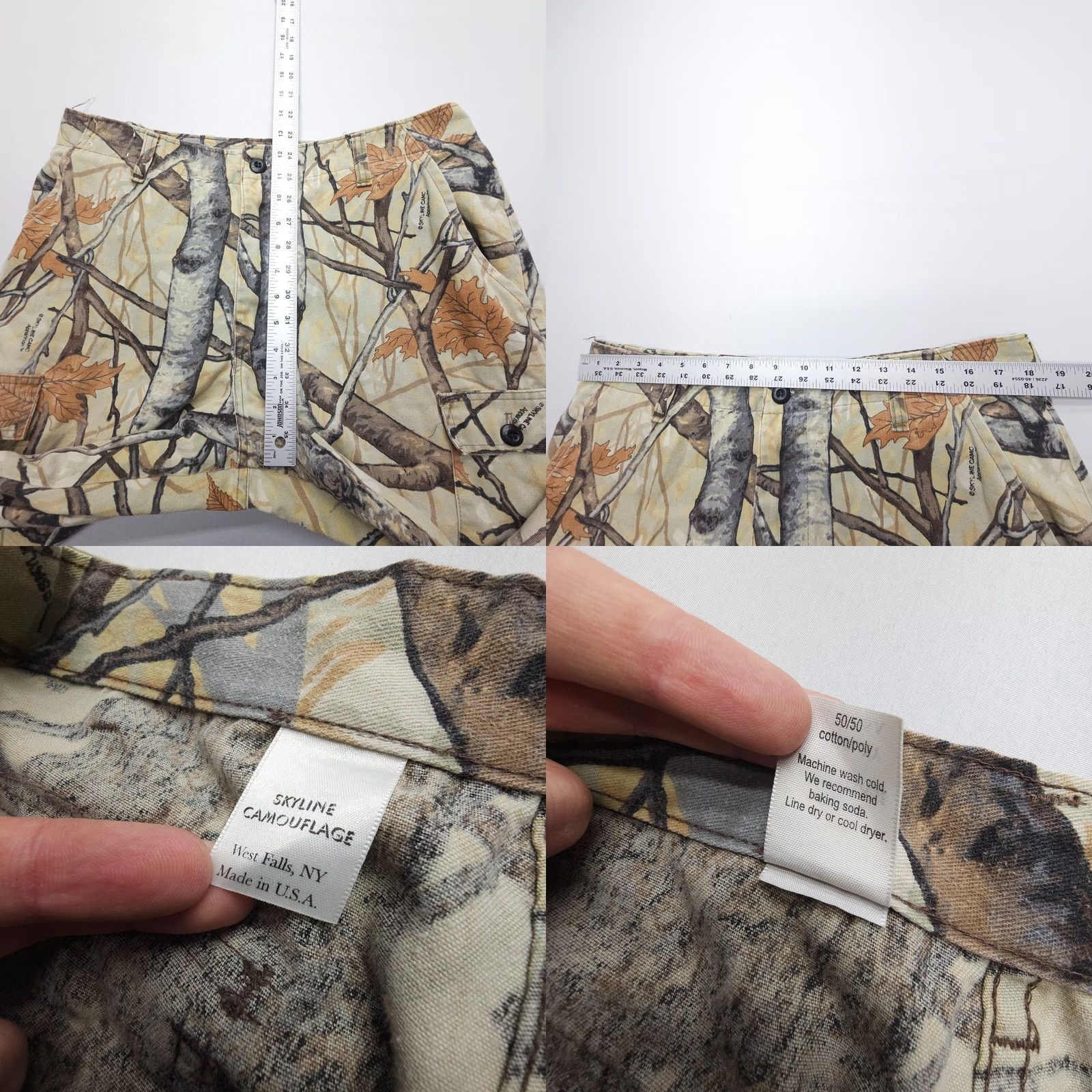 Vintage VINTAGE Skyline Camouflage Pants Mens L Hunting Cargo USA Aspen Birch Camo Size US 33 - 8 Thumbnail