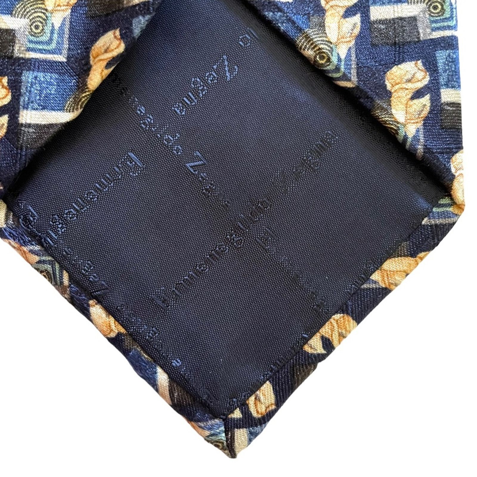 Ermenegildo Zegna Ermenegildo Zegna Blue Calla Lily Floral Patterned Silk Tie Size ONE SIZE - 6 Thumbnail
