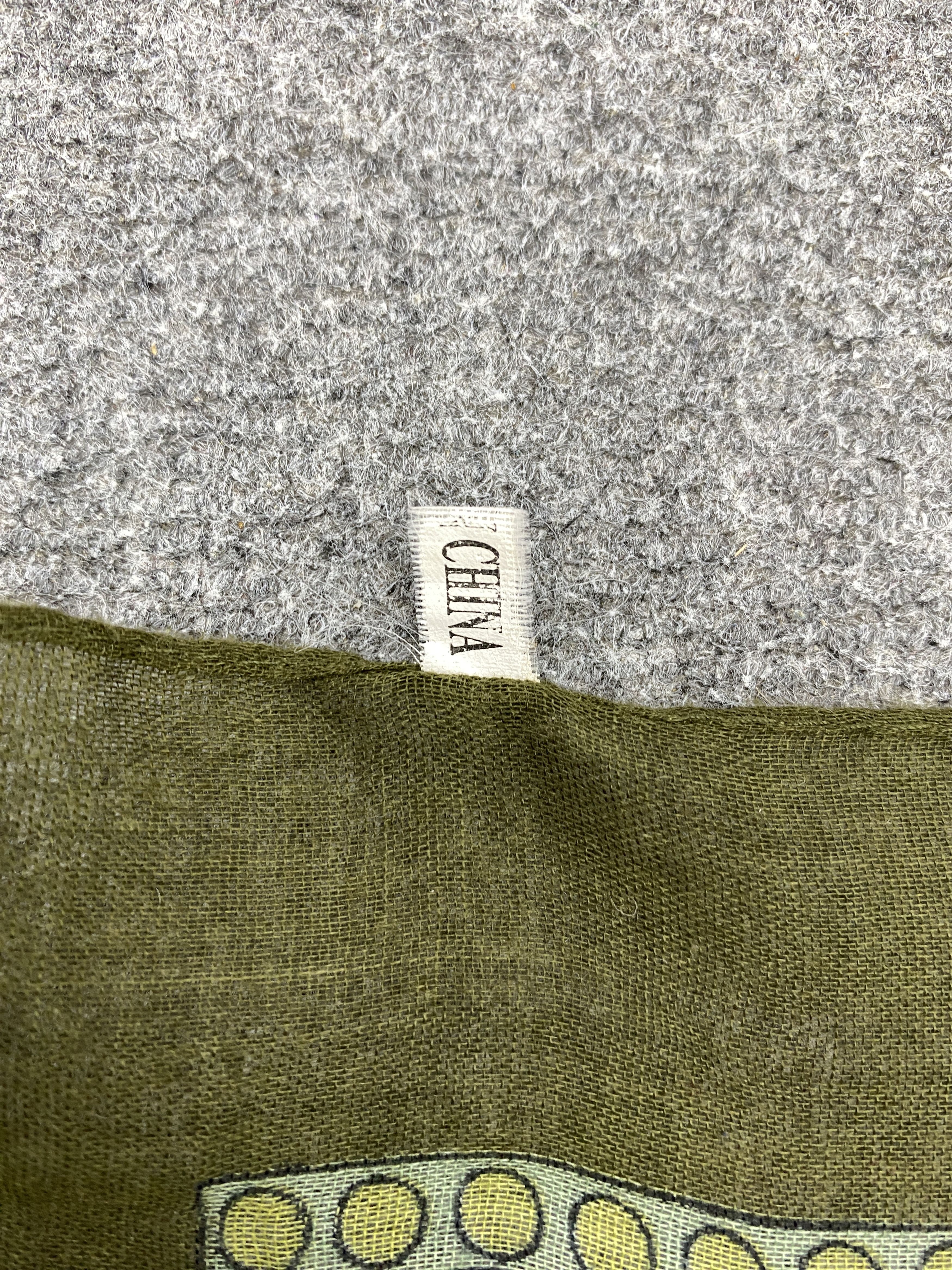 Japanese Brand Vintage Wool Scarf Shawl Babushka head Scarf SN0034 Size ONE SIZE - 5 Thumbnail