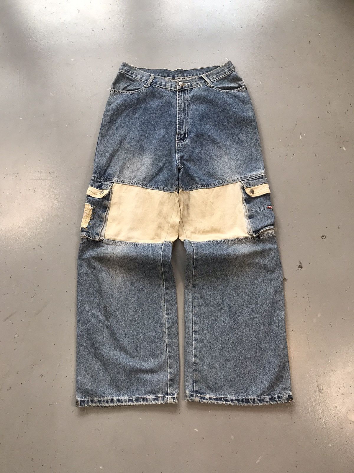 Vintage Vintage reab ZJ long multiple pockets baggyfit cargodenim Size US 30 / EU 46 - 2 Thumbnail