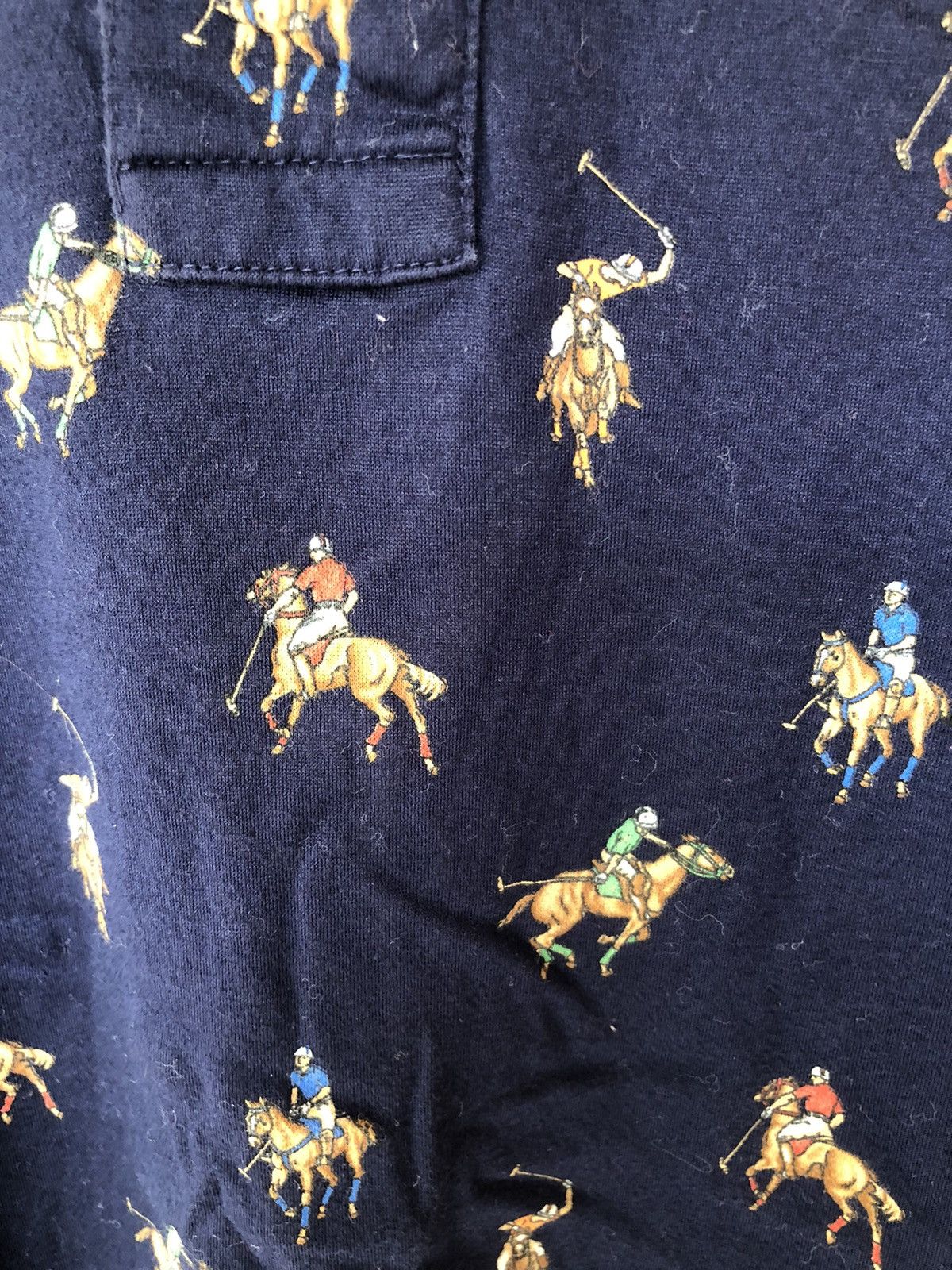 Polo Ralph Lauren Vintage Polo Ralph Lauren Horse Logo Overprint Collar Tee Size US M / EU 48-50 / 2 - 4 Thumbnail