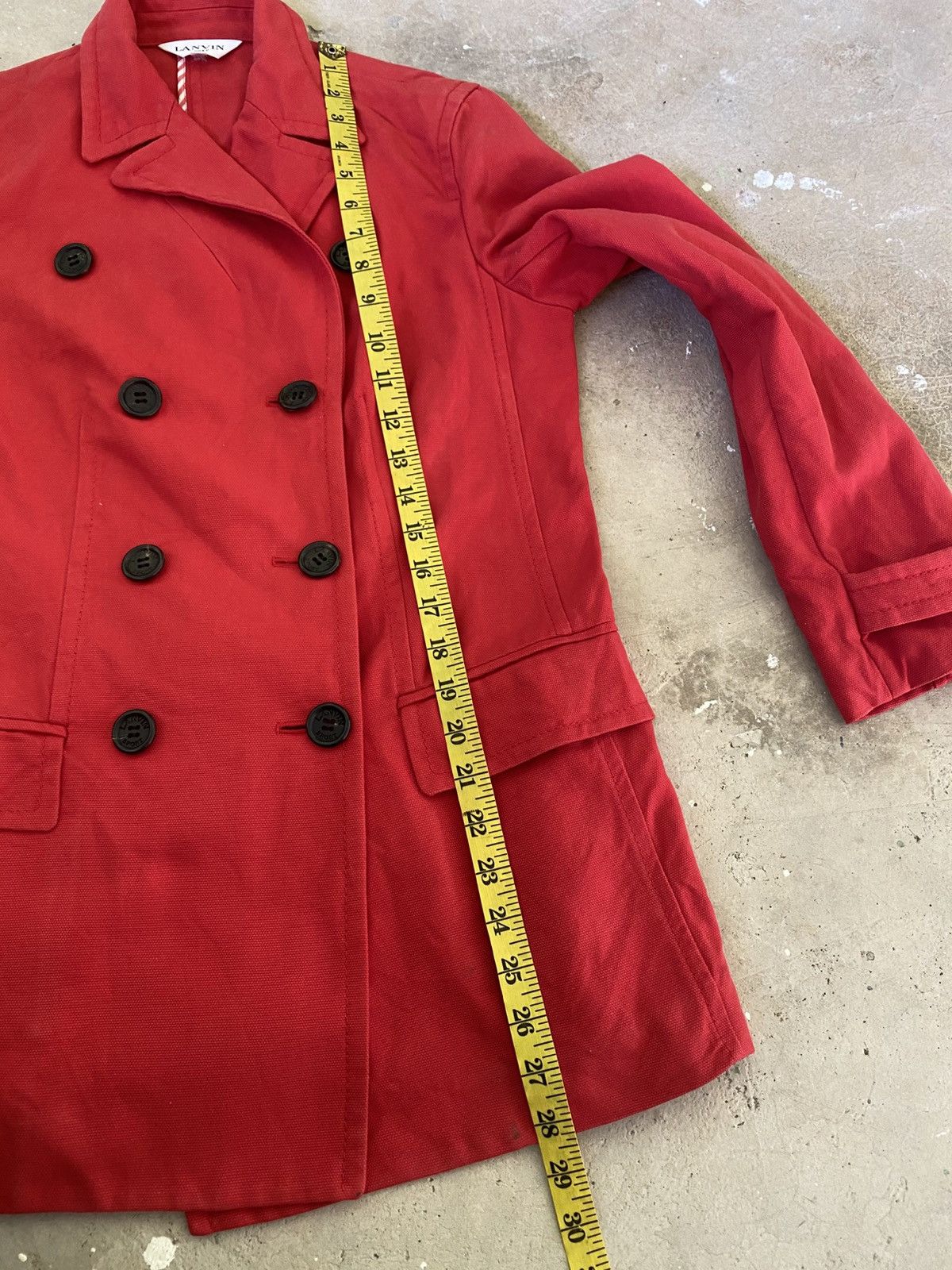 Lanvin Lanvin Sport Red Double Breasted Peacoat Size S / US 4 / IT 40 - 15 Thumbnail