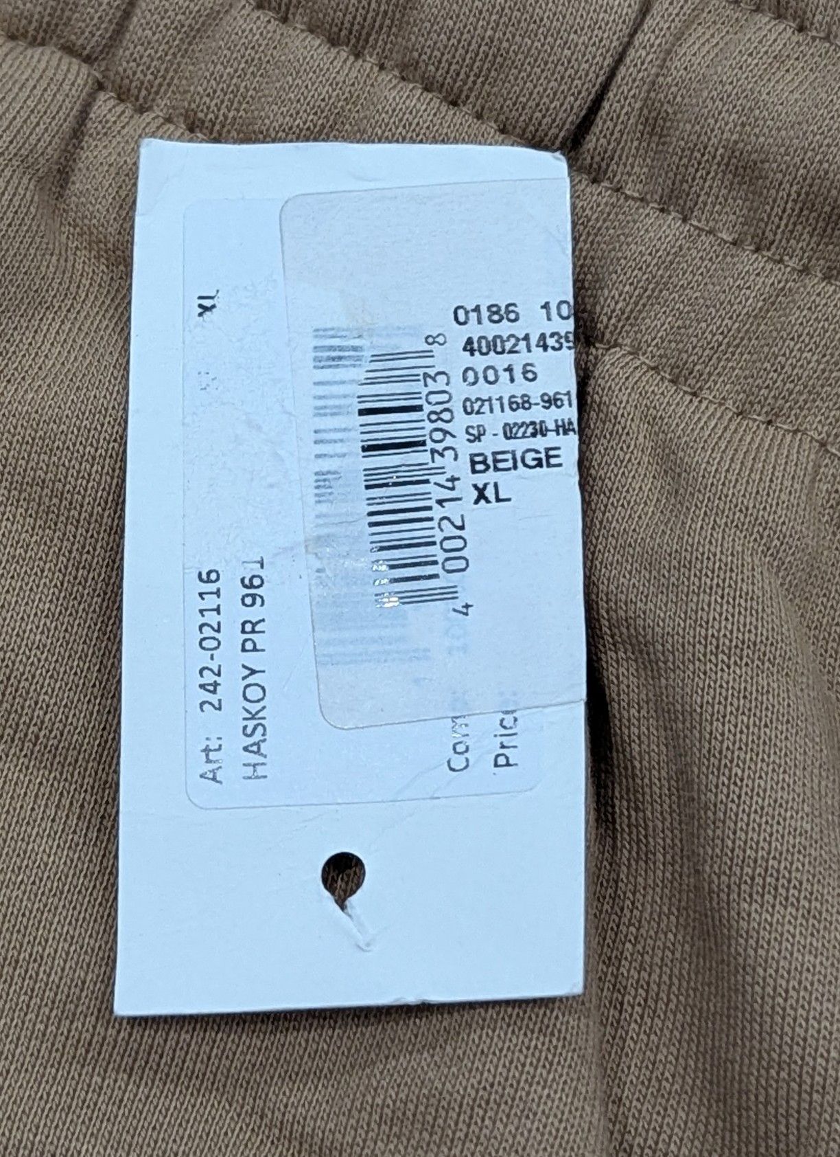 Dries Van Noten DRIES VAN NOTEN "Haskoy" Cotton Jogger Pants Beige/Black XL Size US 36 / EU 52 - 9 Thumbnail