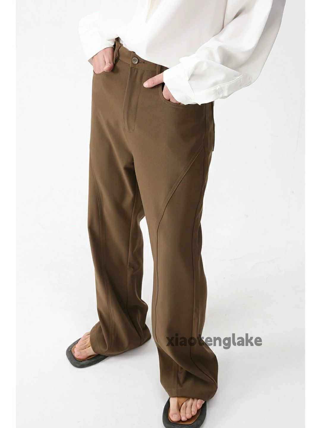 Designer × Japanese Brand × Vintage retro y2k yuppie disco bootcut flared patchwork pants Size US 30 / EU 46 - 1 Thumbnail