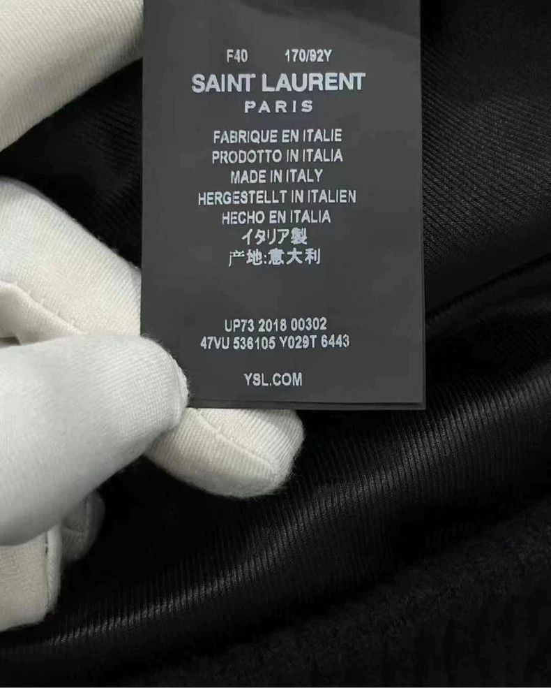 Saint Laurent Paris Saint Laurent Paris Black and red sheepskin sleeve patchwor Size US S / EU 44-46 / 1 - 4 Thumbnail