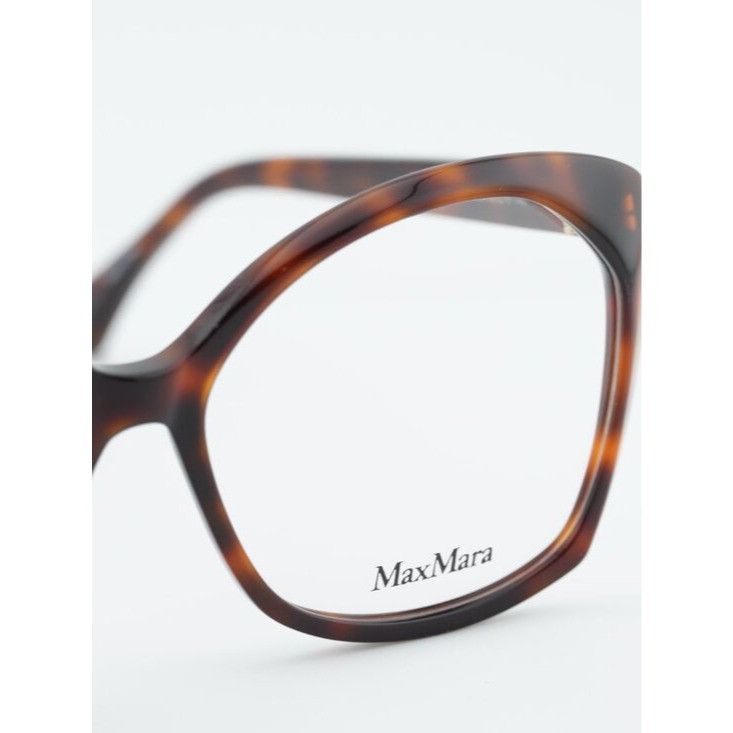 Max Mara Max Mara MM5029 052 Eyeglasses Havana 57mm Square Frame Size ONE SIZE - 4 Thumbnail