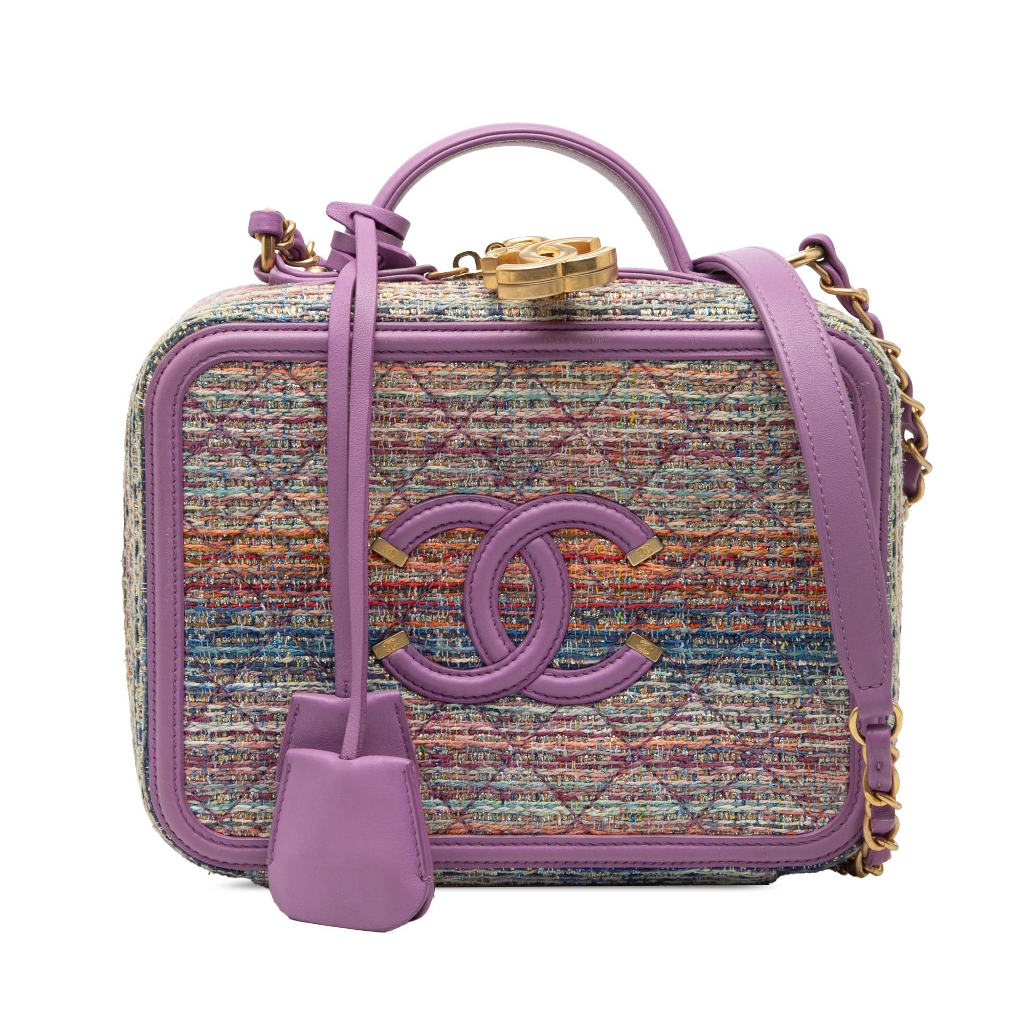 Chanel Medium Tweed CC Filigree Vanity Case Size ONE SIZE - 1 Thumbnail