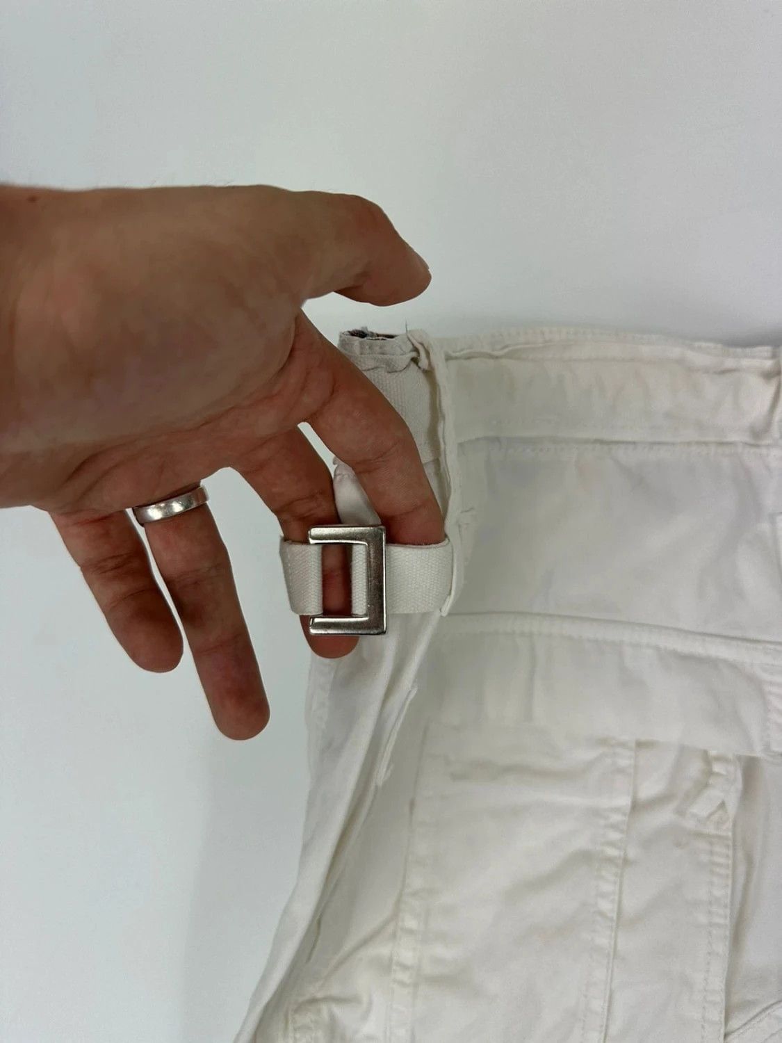 Dolce & Gabbana Dolce Gabbana SS2008 Multi Pockets White Cargo Pants Baggy Size US 40 / EU 56 - 11 Thumbnail
