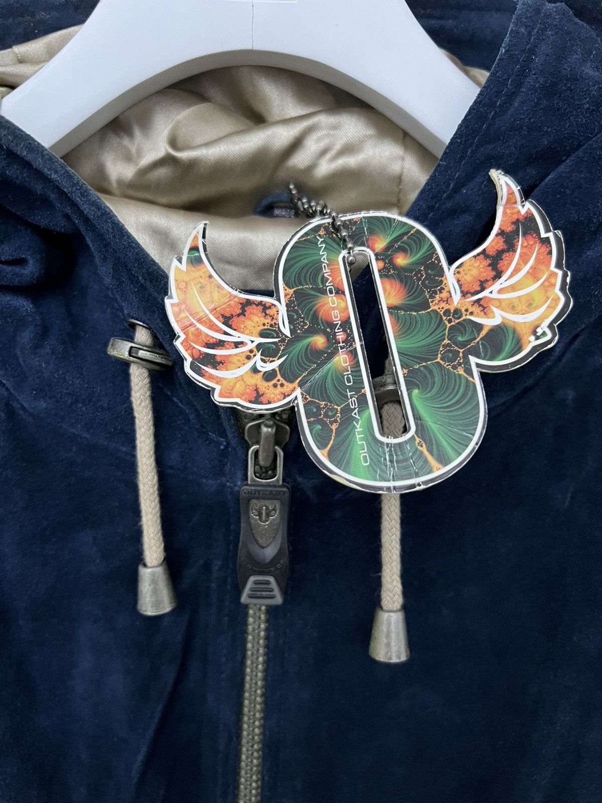 Outkast SAMPLE Outkast Suede Hooded Zip Jacket Size US XXL / EU 58 / 5 - 3 Thumbnail