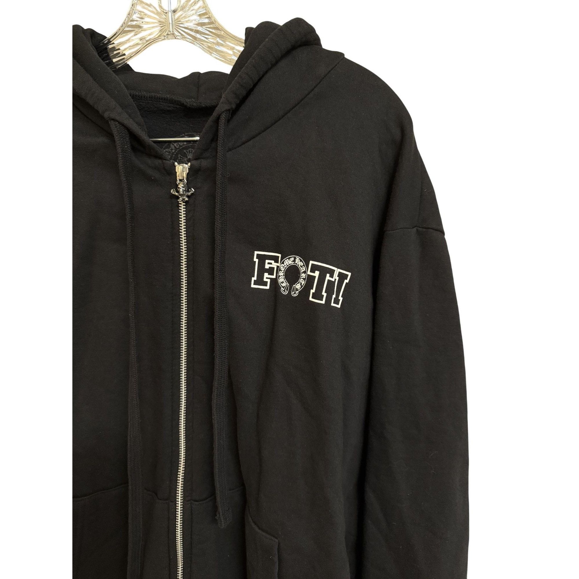 Chrome Hearts Chrome Hearts Black Zip-Up Hoodie With Graphic Back & Foti L Size US M / EU 48-50 / 2 - 18 Thumbnail