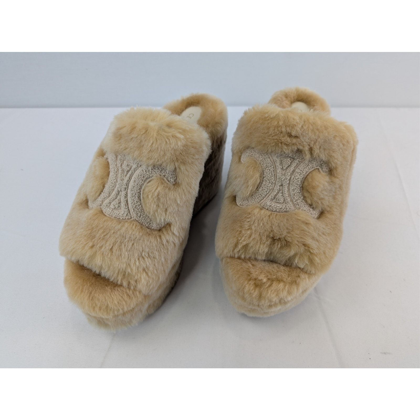 Celine o1rshd1 Elena Mule in Shearling Slide slipper sandal Havana Size US 11 / IT 41 - 7 Thumbnail