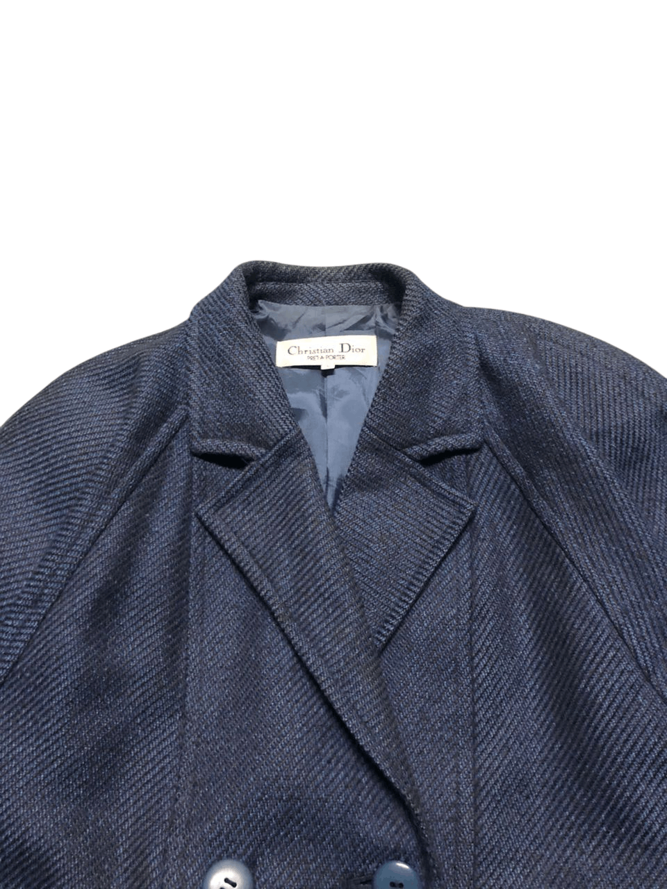 Christian Dior Monsieur Vintage Christian Dior Wool Double Breasted Coat Rare Size S / US 4 / IT 40 - 10 Thumbnail