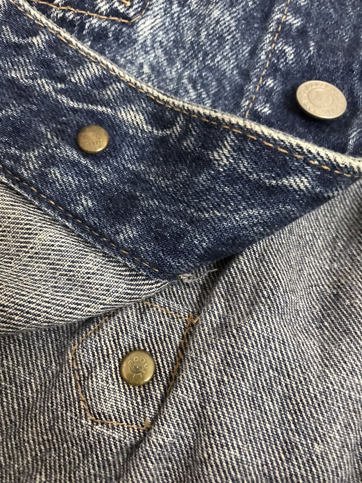Big John × Vintage Vintage Big John Scoville Acid Wash Crop denim jacket Size US L / EU 52-54 / 3 - 4 Thumbnail