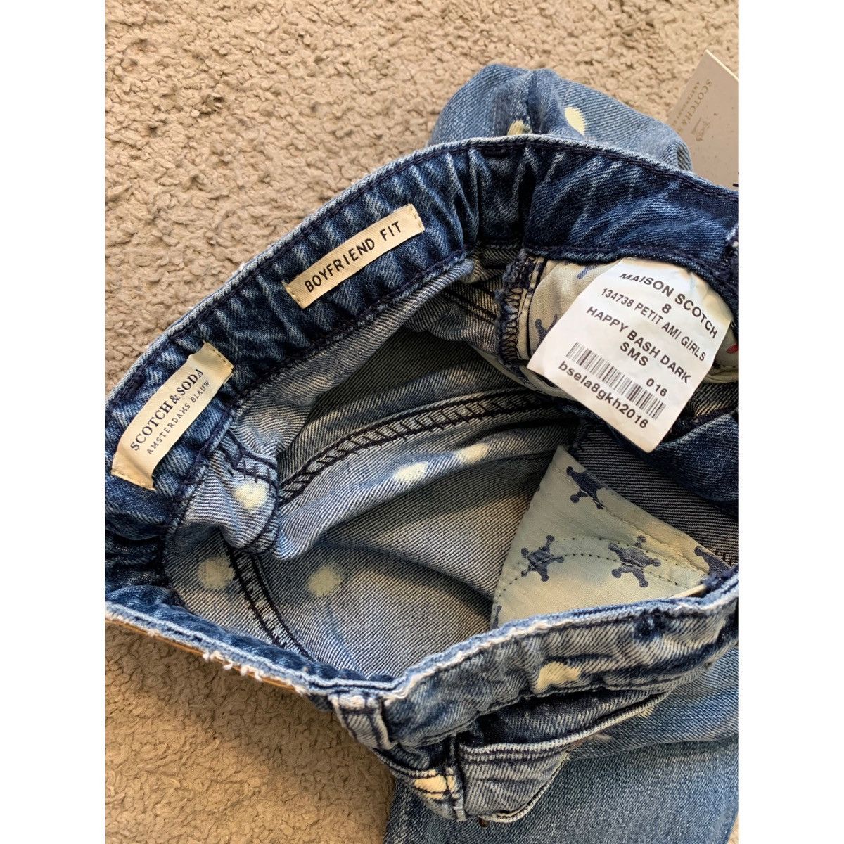Scotch & Soda SCOTCH AND SODA GIRLS DISTRESSED BOY FRIEND FIT JEANS Size 24" / US 00 / IT 34 - 18 Thumbnail