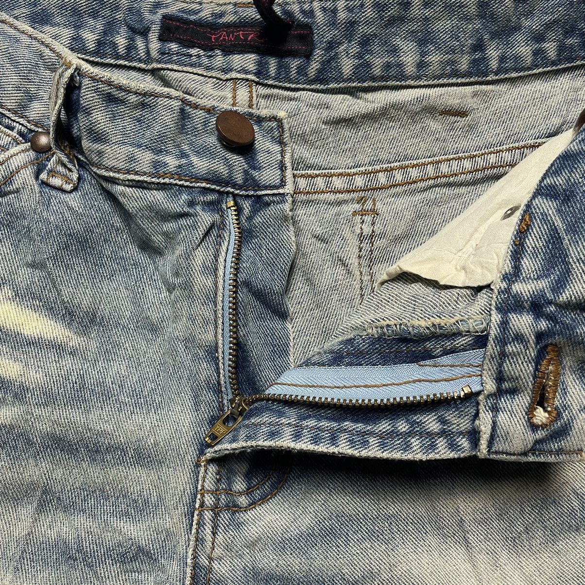 If Six Was Nine 🇯🇵 SUPER FLARE TANTRA DISTRESSED RUSTY DENIM PANTS Size US 29 - 9 Thumbnail