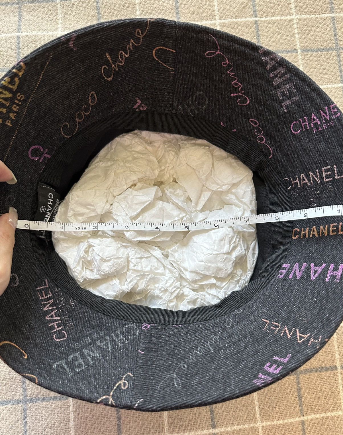 Chanel Chanel 22P graffiti denim bucket hat size Size ONE SIZE - 10 Thumbnail