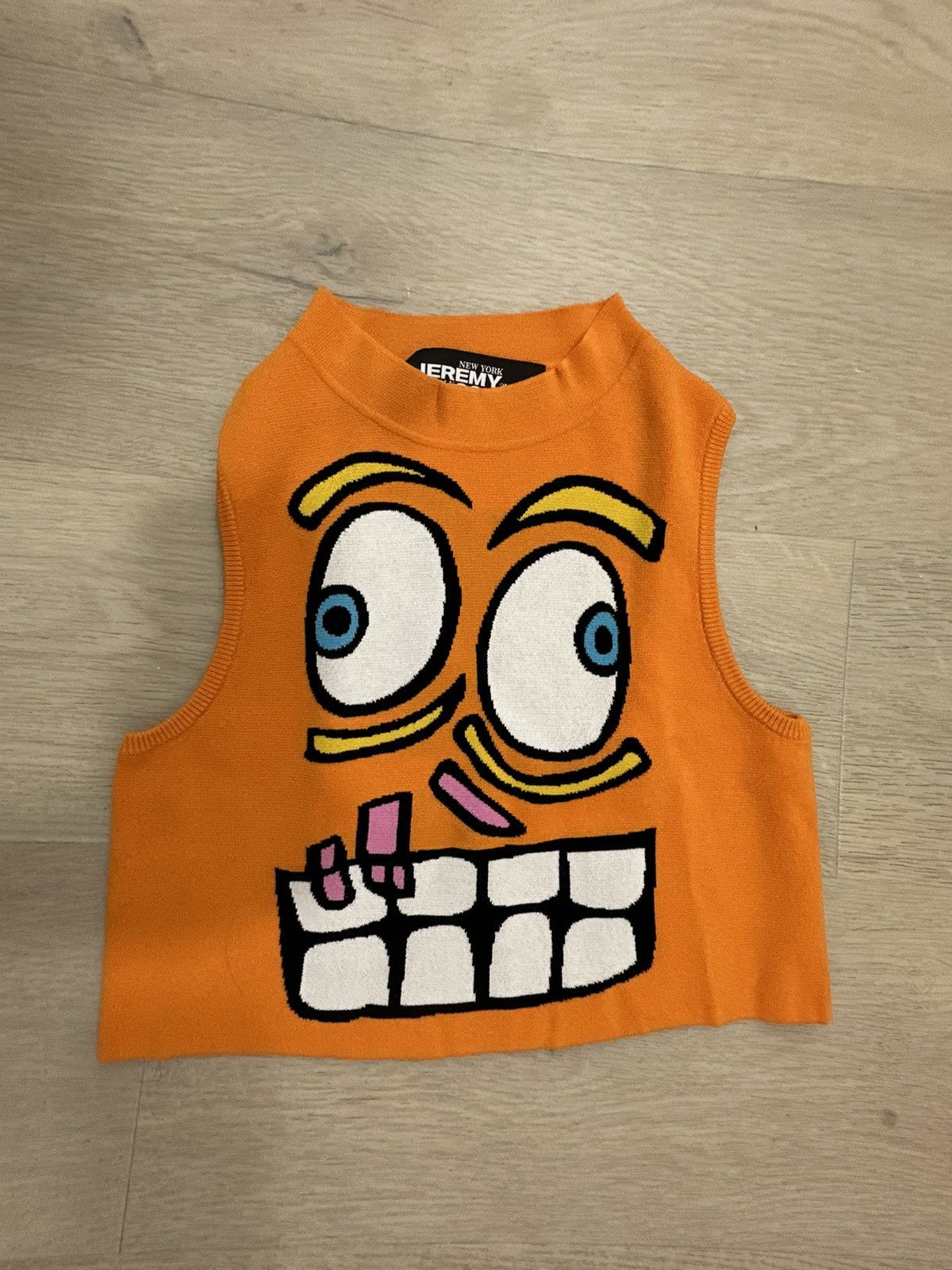 image of Jeremy Scott Top in Orange, Women's (Size XS)