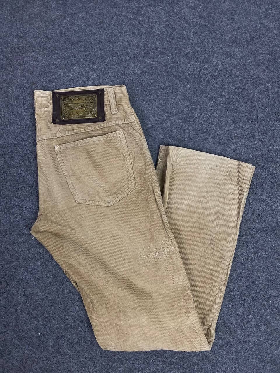 Dolce & Gabbana dolce and gabbana corduroy denim distressed rework Size US 33 - 2 Thumbnail
