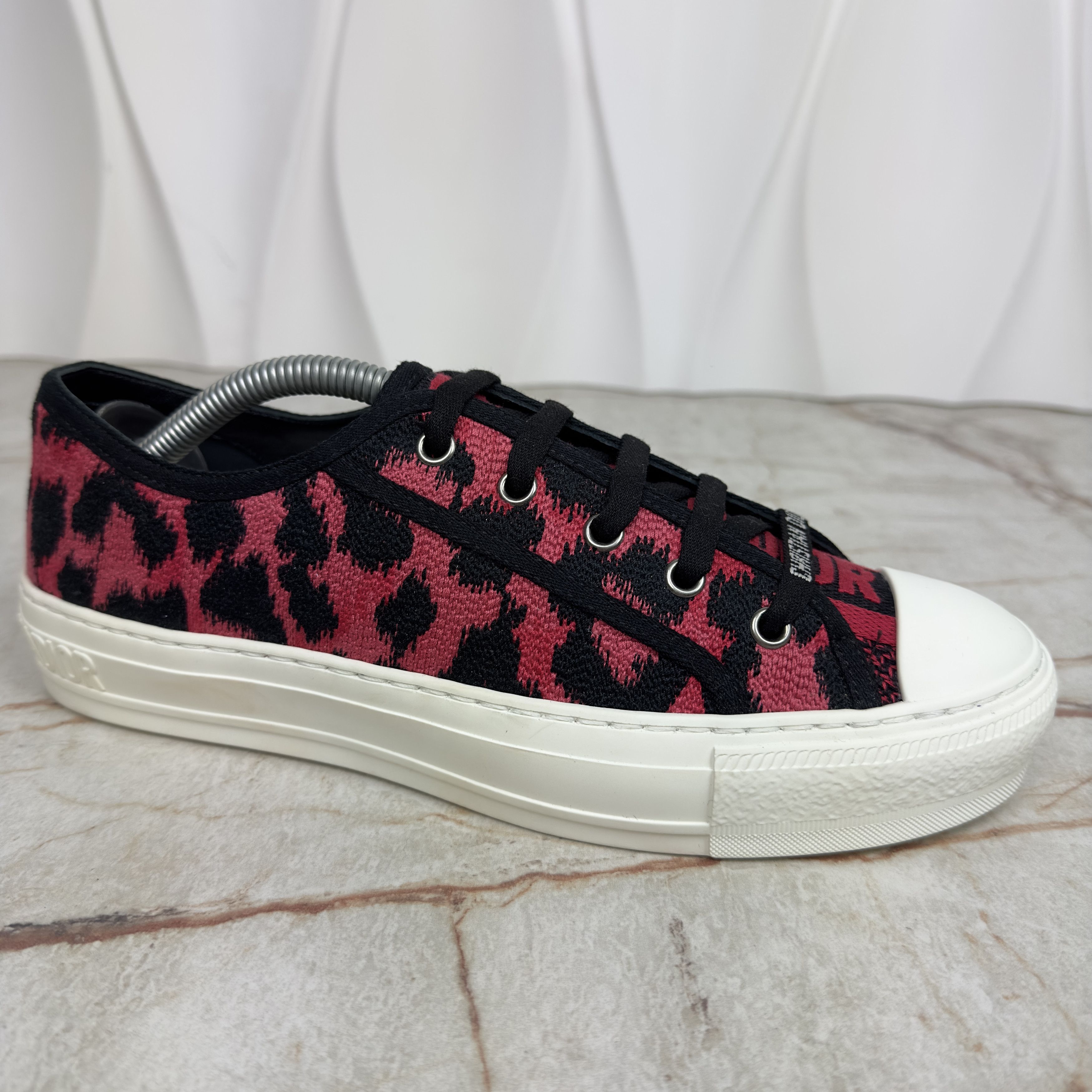 Dior Dior Walk N Dior Trainer Sneakers Leopard Fabric Size US 8.5 / IT 38.5 - 6 Thumbnail